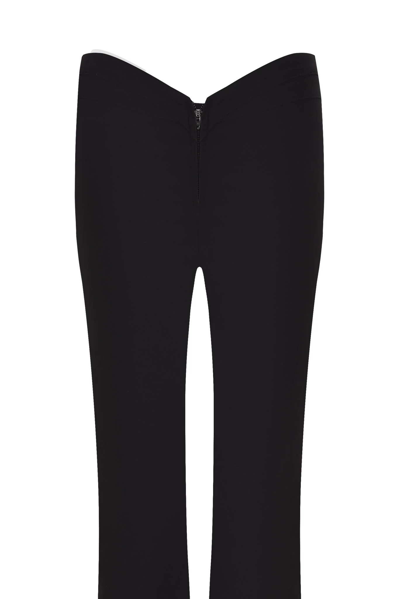 ELLENA 2.0 CURVED WAIST ZIPPER PANT - BLACK - Image 7