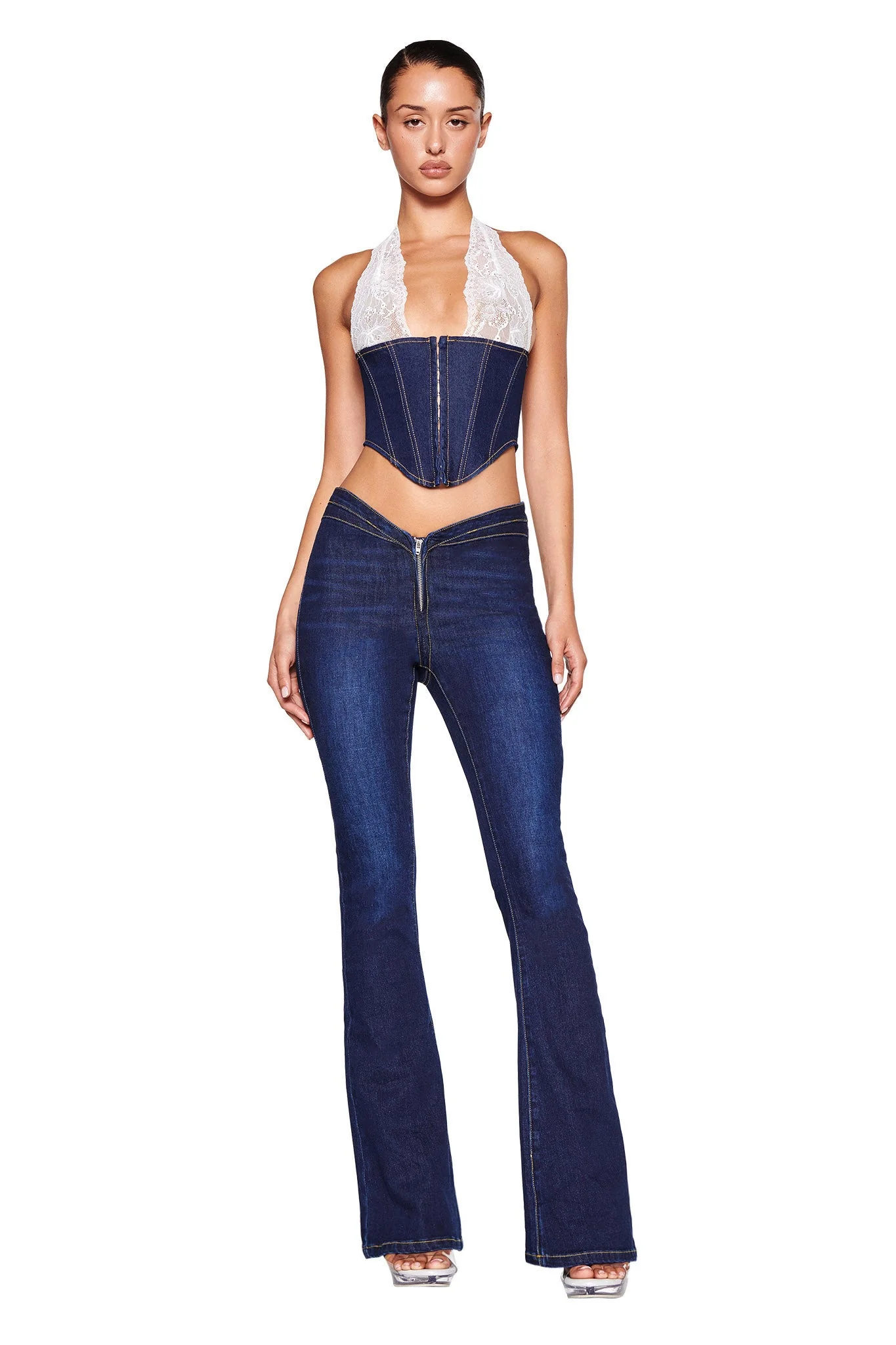 ELLENA CORSET - BLUE : DARK WASH - Image 4