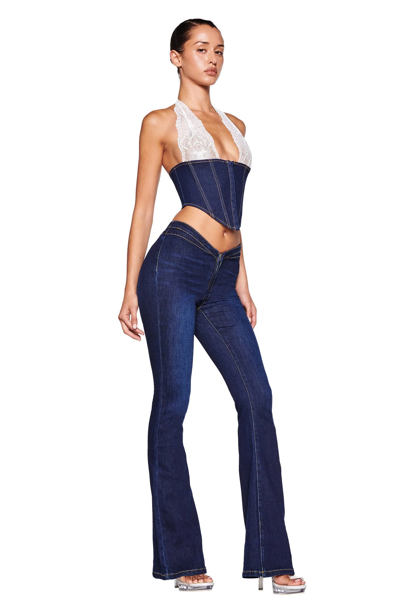 ELLENA JEAN 2.0 - BLUE : DARK WASH - Image 2