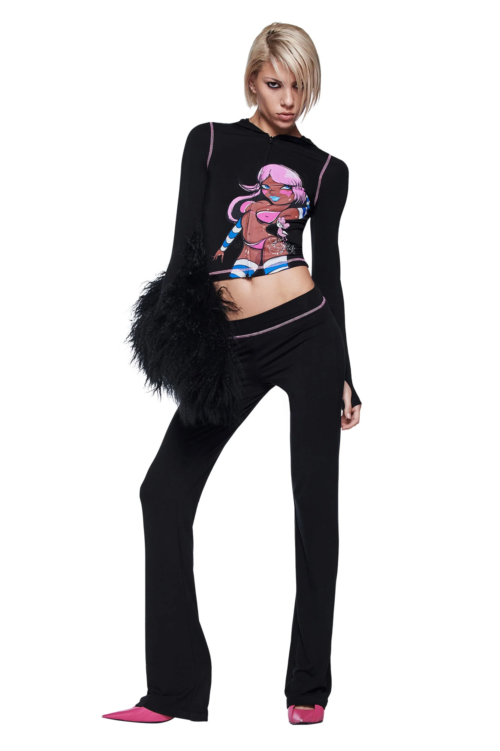 FAFI BLARE HOODIE - BLACK - Image 2