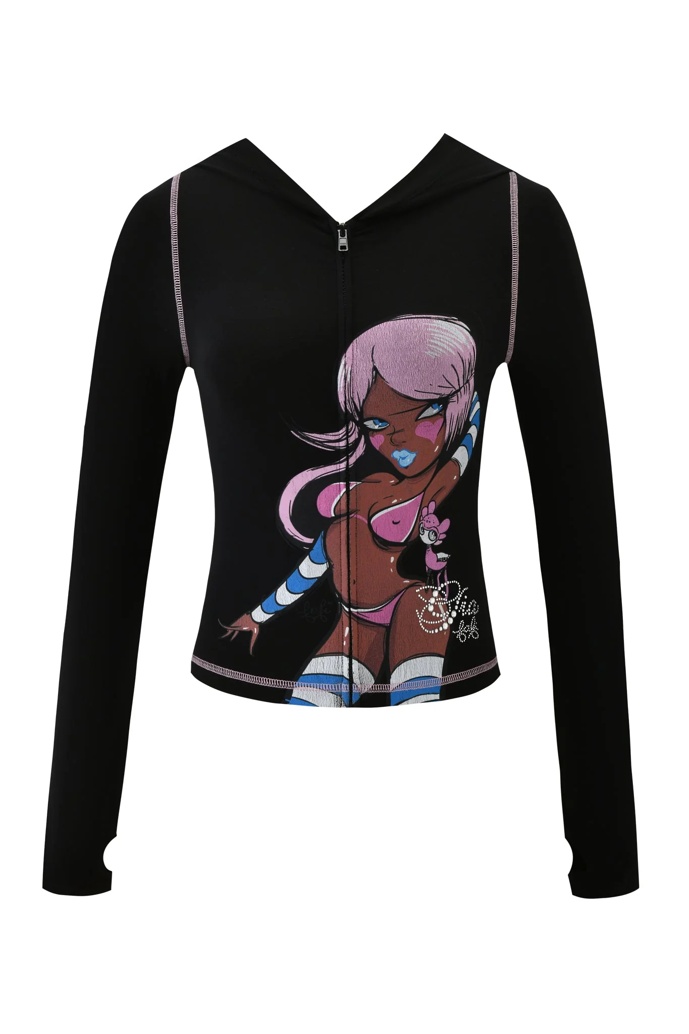 FAFI BLARE HOODIE - BLACK - Image 8