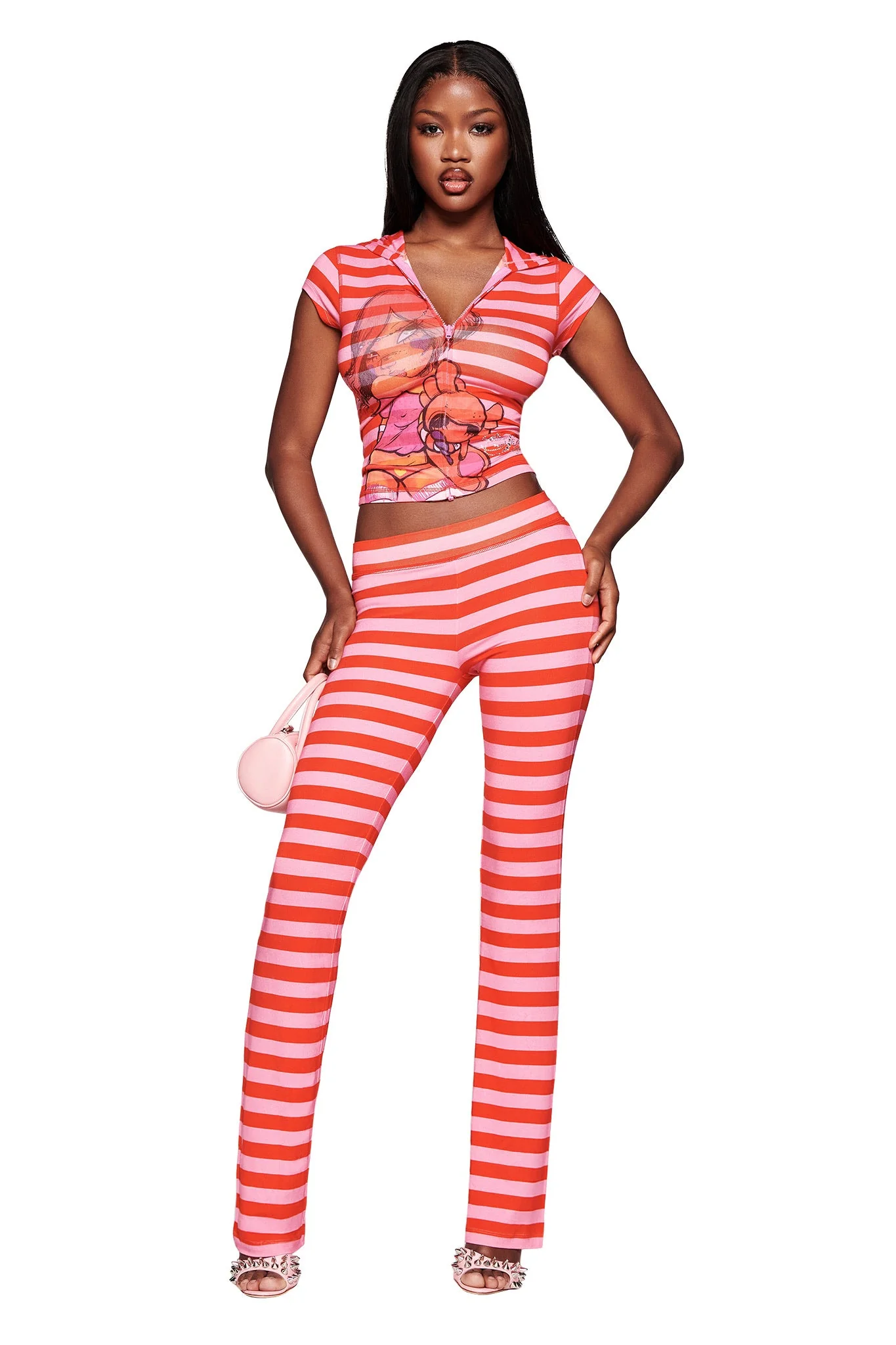 FAFI BLARE TRACKPANT - PINK STRIPE - Image 2