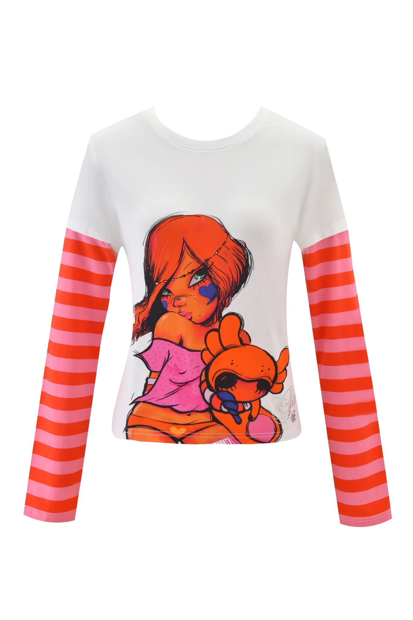 FAFI DOUBLE LAYER TEE - WHITE - Image 7