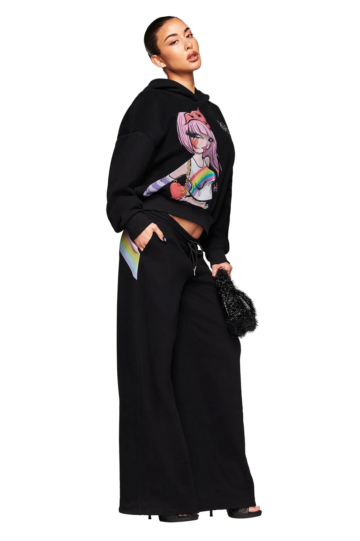 FAFI HOODIE - BLACK - Image 2