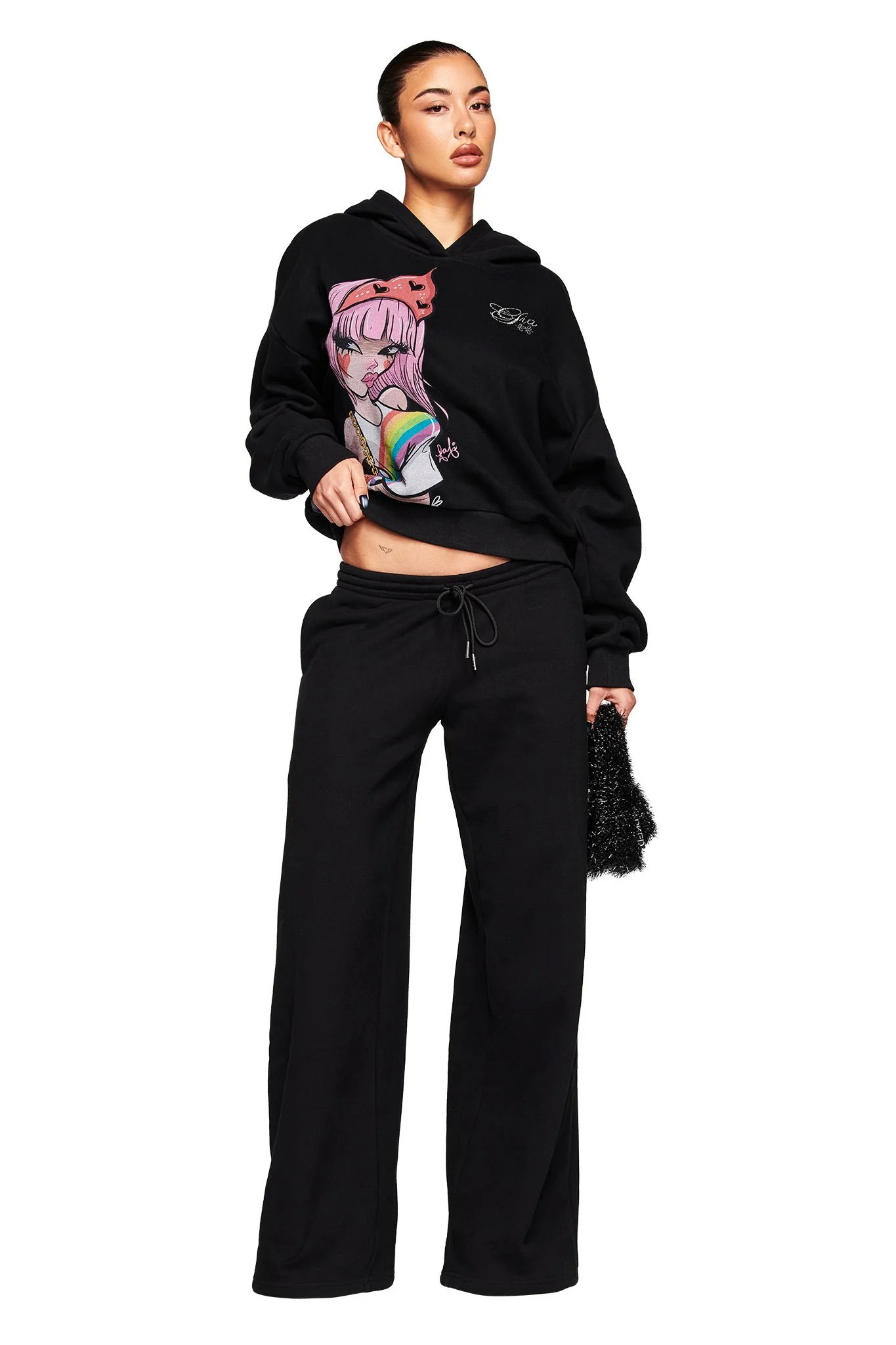 FAFI HOODIE - BLACK - Image 4