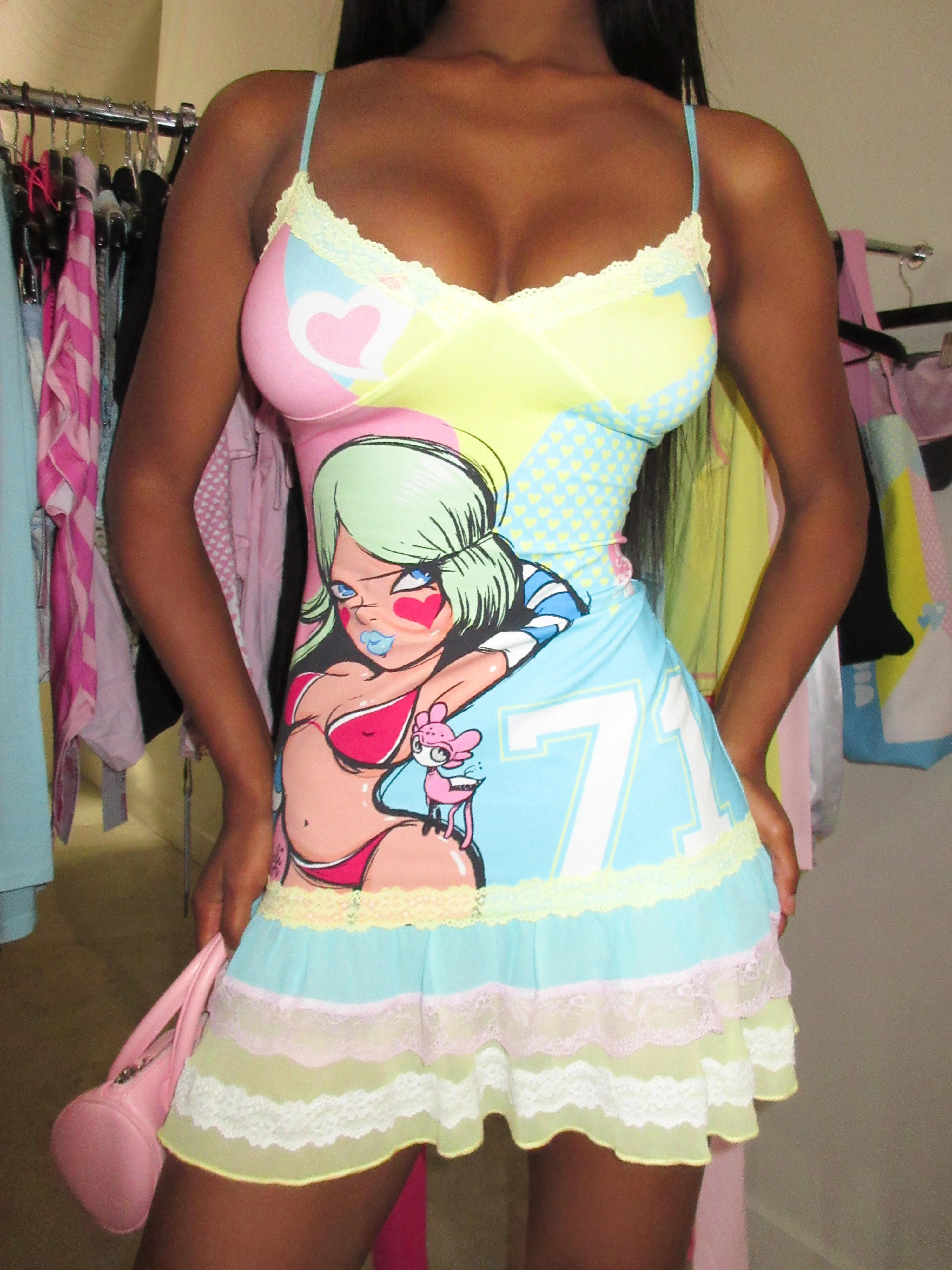FAFI MINI DRESS - BLUE - Image 4