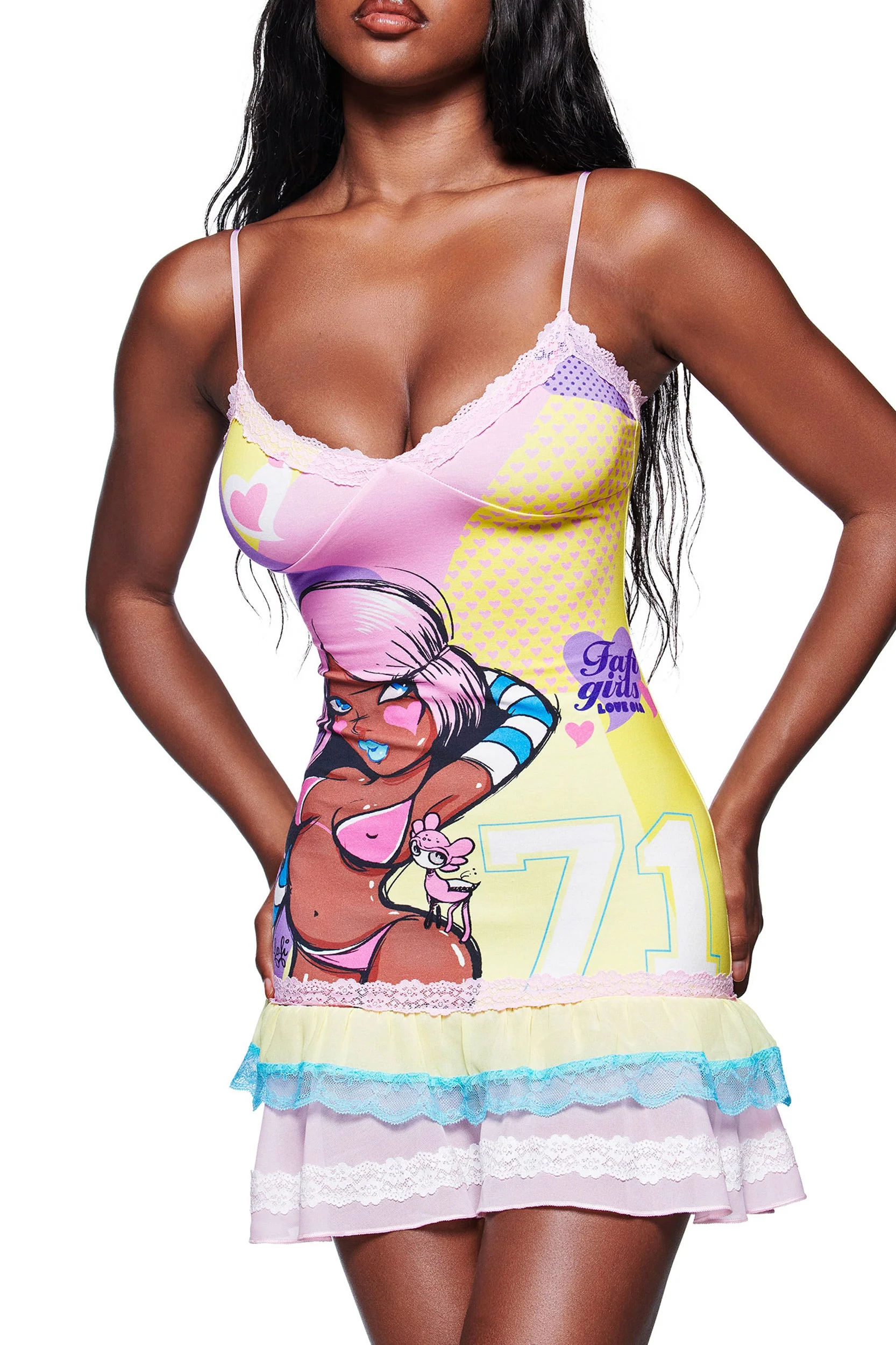 FAFI MINI DRESS - YELLOW - Image 4