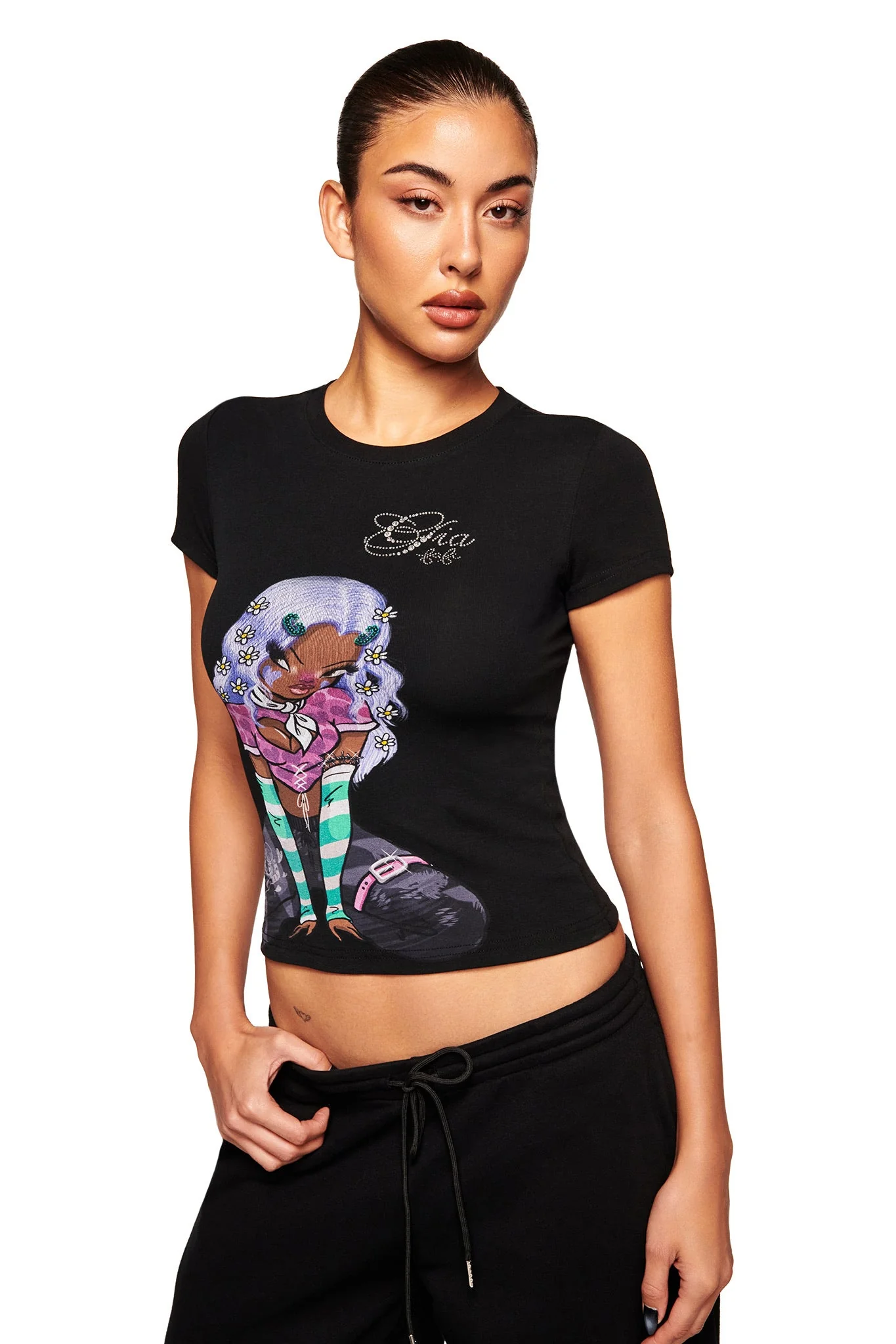 FAFI T-SHIRT - BLACK - Image 5