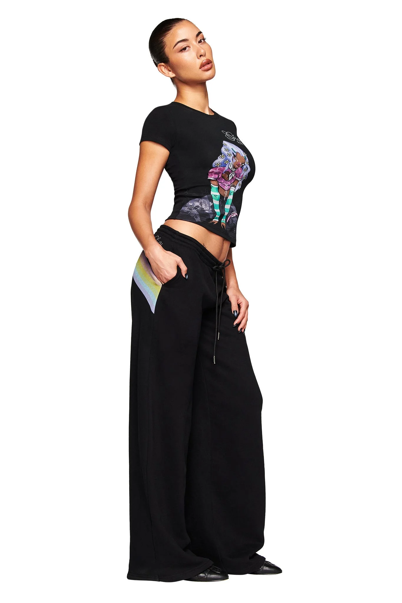 FAFI TRACKPANT - BLACK - Image 2