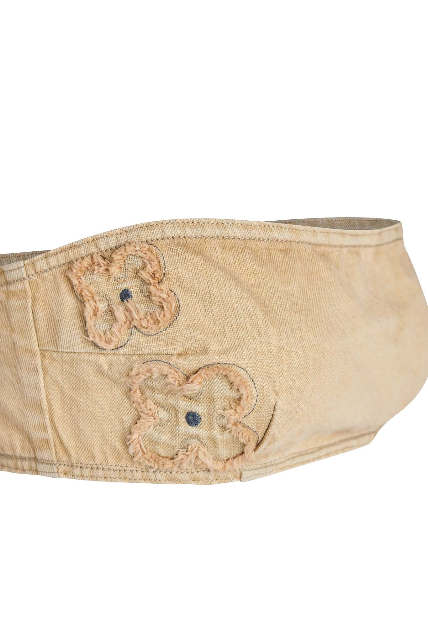 FAUNA BANDEAU - BEIGE : TAN DENIM - Image 7