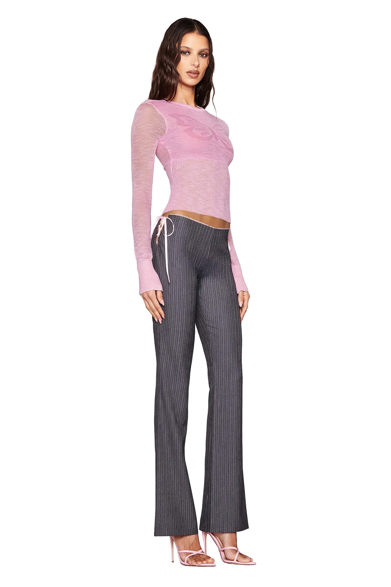 FLORIAN PANT - GREY : GREY PINSTRIPE - Image 2