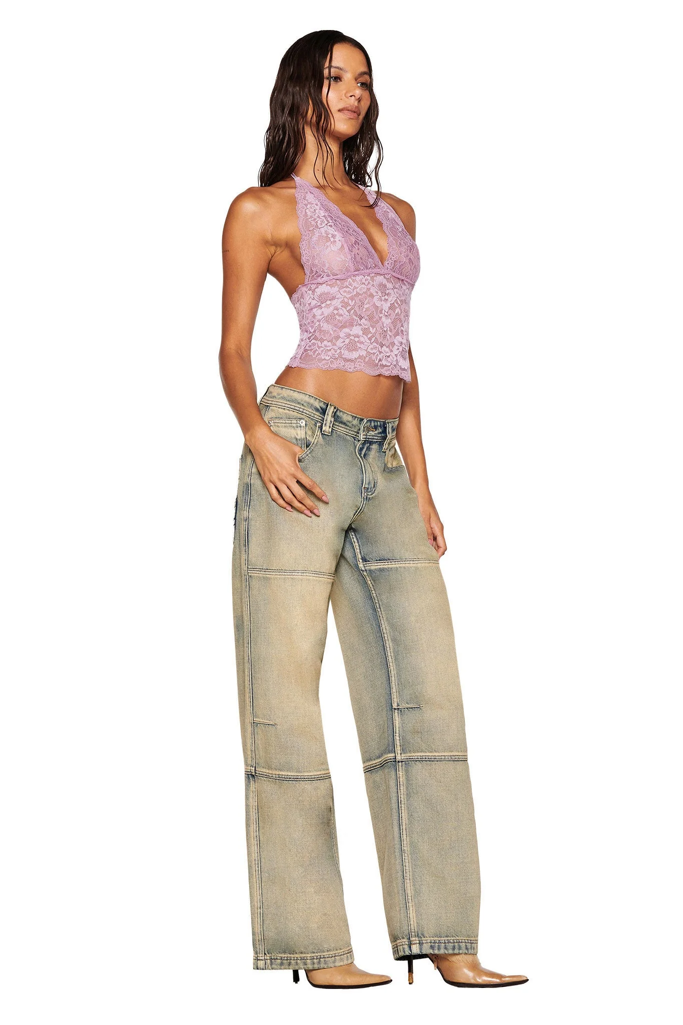GEM HALTER TOP - PURPLE : LILAC - Image 2