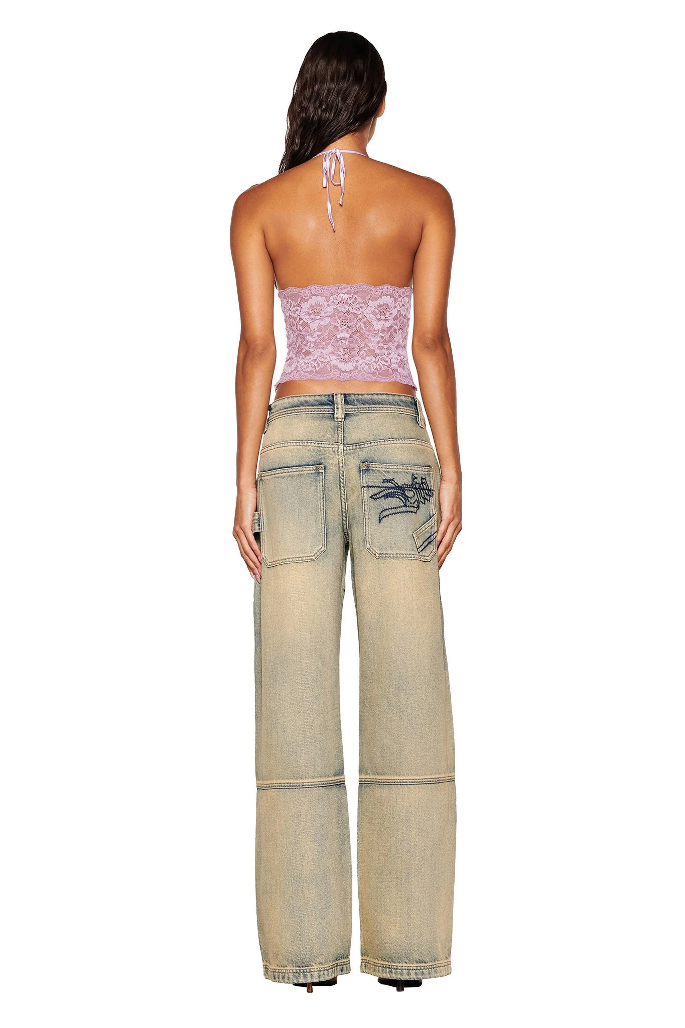 GEM HALTER TOP - PURPLE : LILAC - Image 3