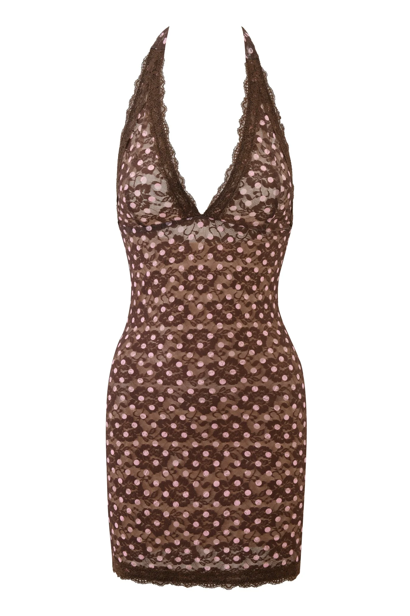 GEM MINI DRESS - PINK CHOCOLATE - Image 7