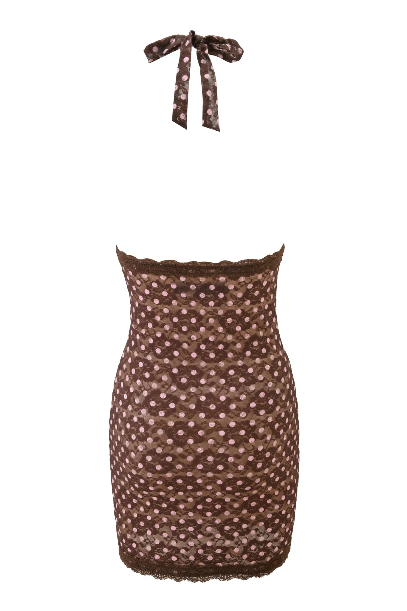 GEM MINI DRESS - PINK CHOCOLATE - Image 8
