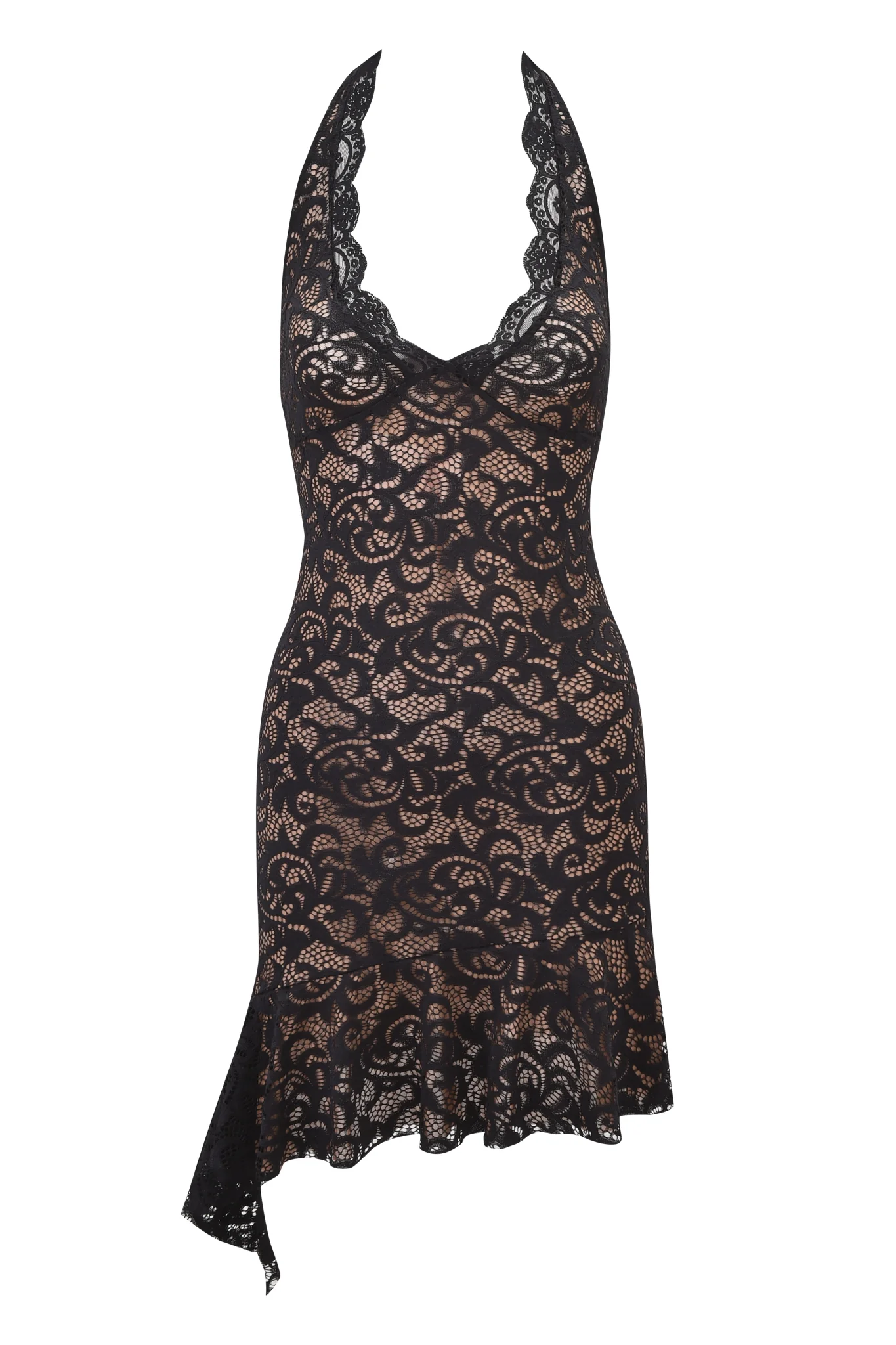 GEMMA HALTER MINI DRESS - BLACK - Image 7