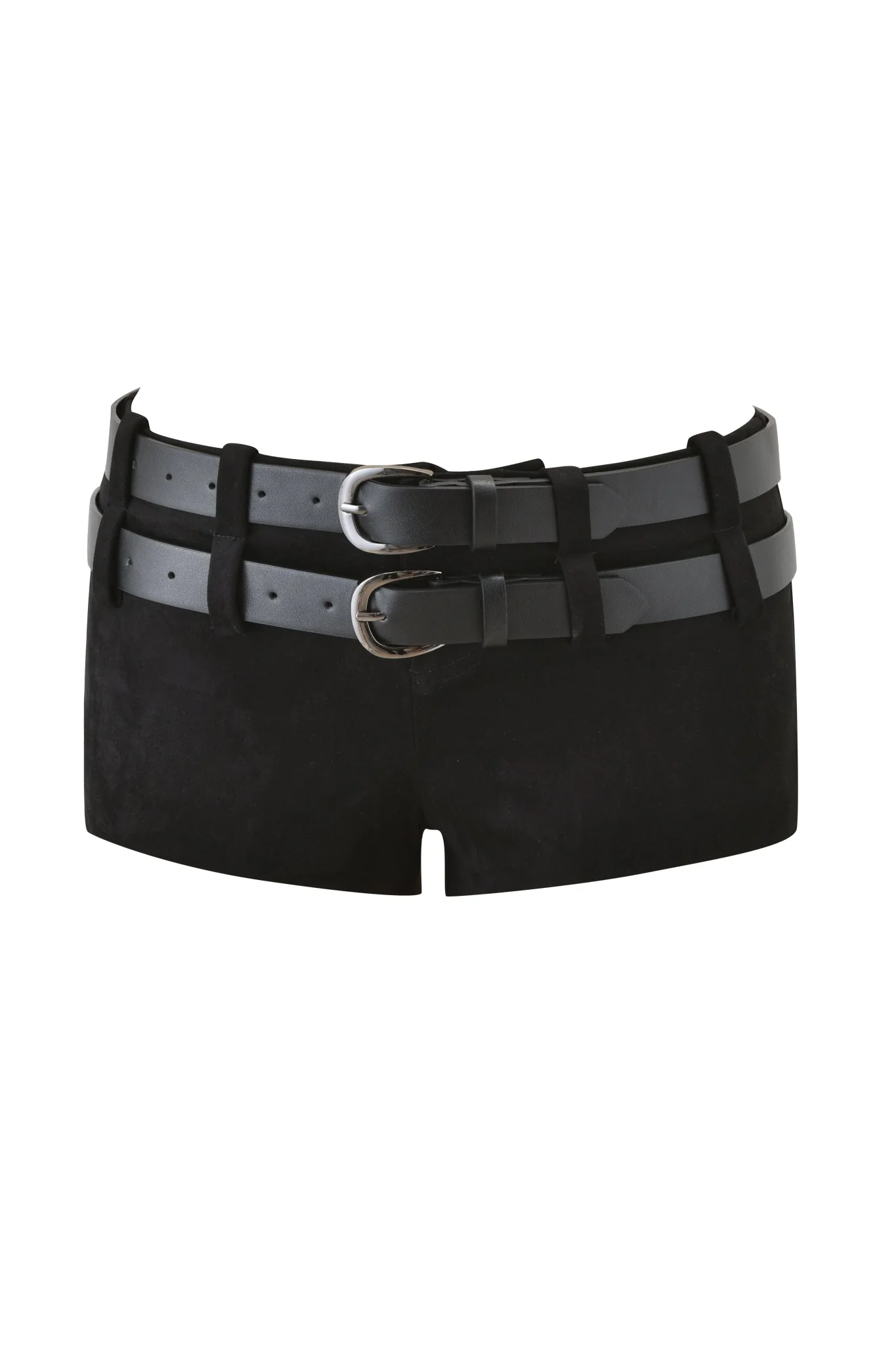 GEORGIA BELTED SHORT - BLACK - Image 8