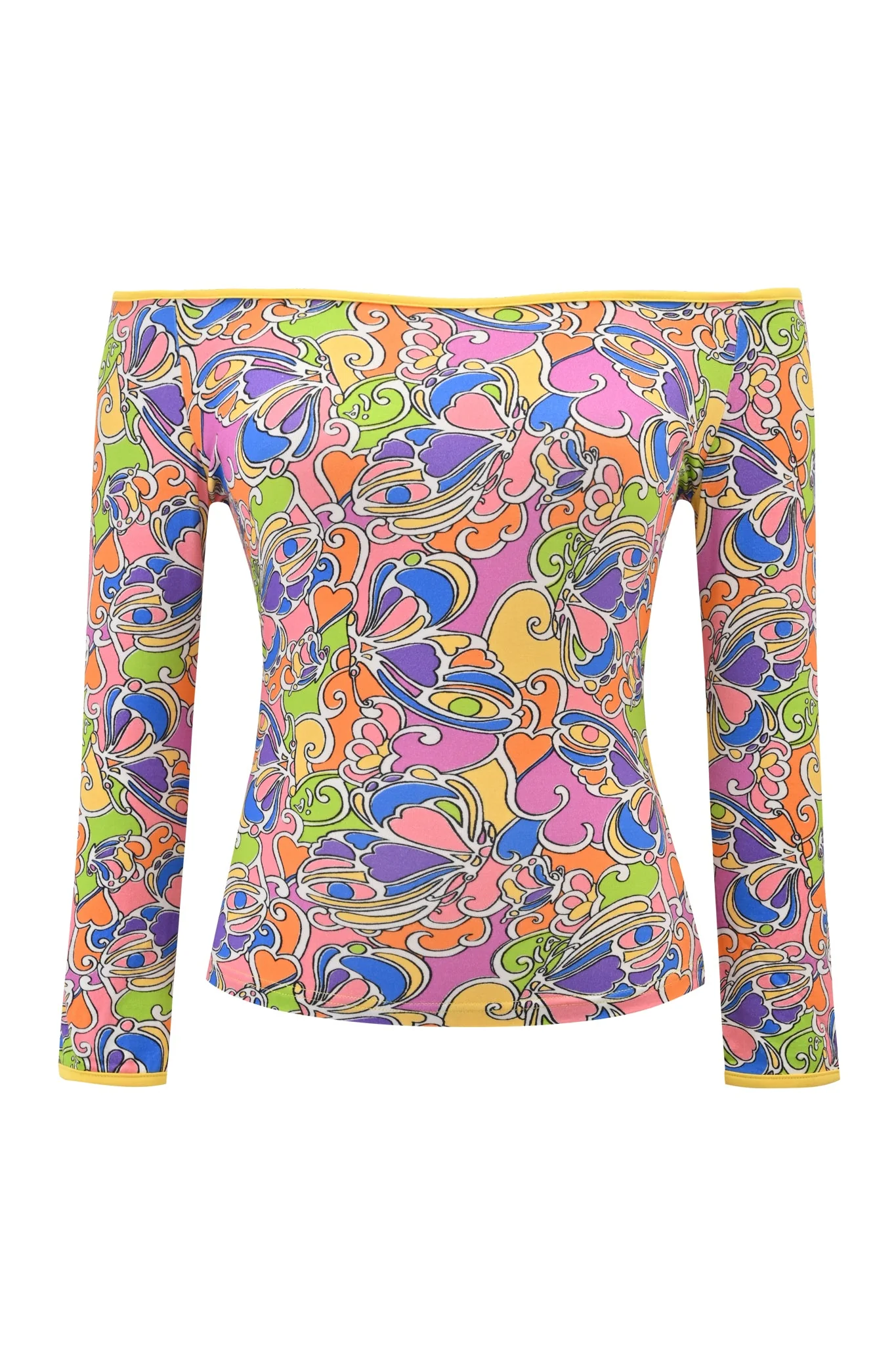 GINNY TOP - TROPICAL BUTTERFLY BLOOM - Image 7
