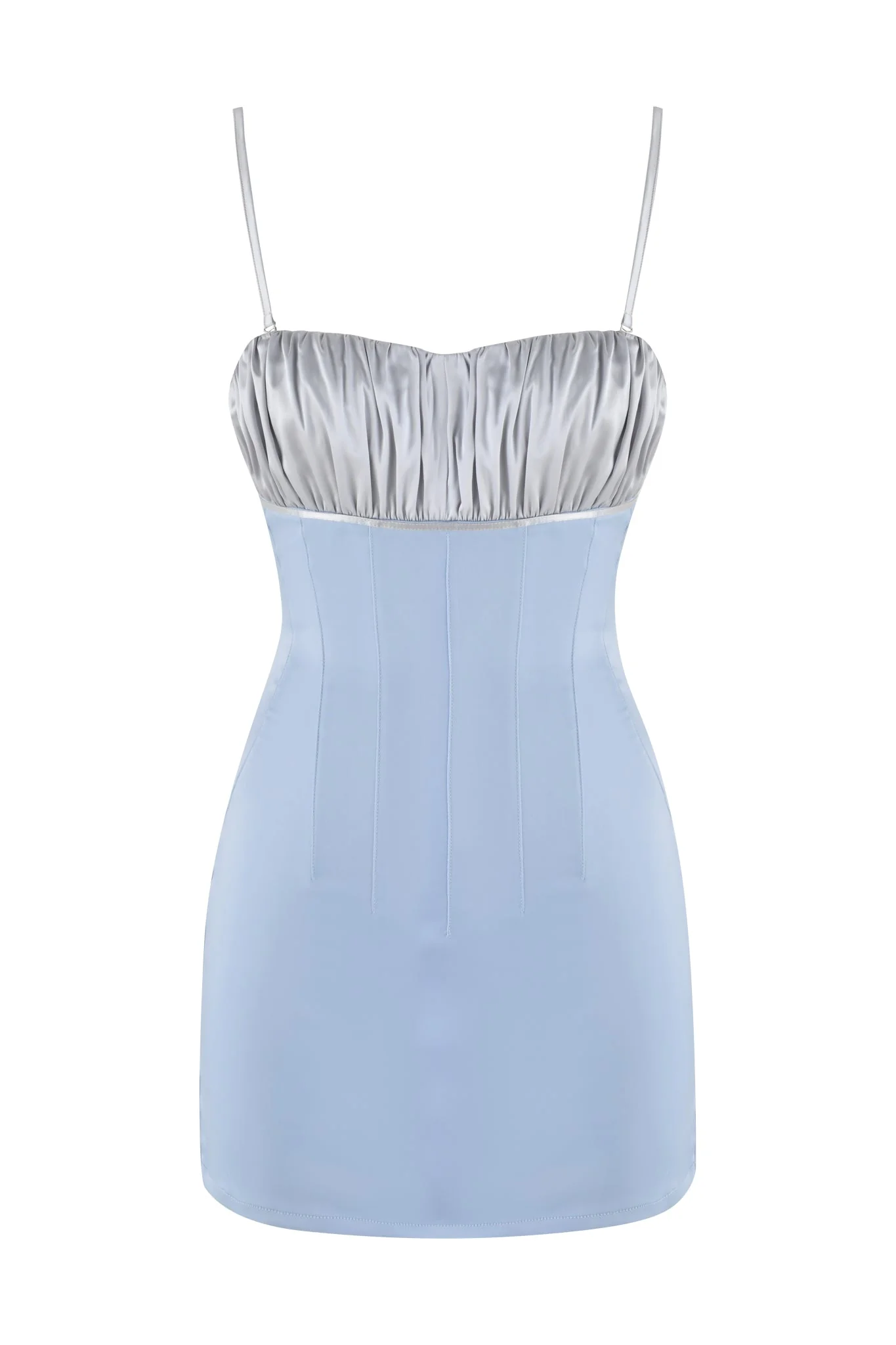 GLACIA MINI DRESS - BLUE - Image 6