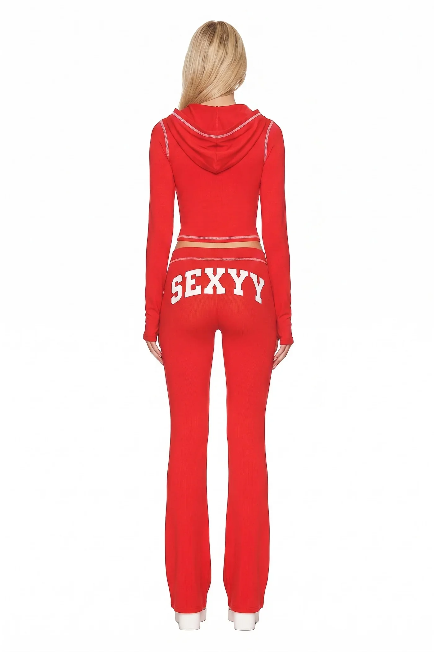 I.AM.GIA X SEXYY RED BLARE HOODIE - RED - Image 5