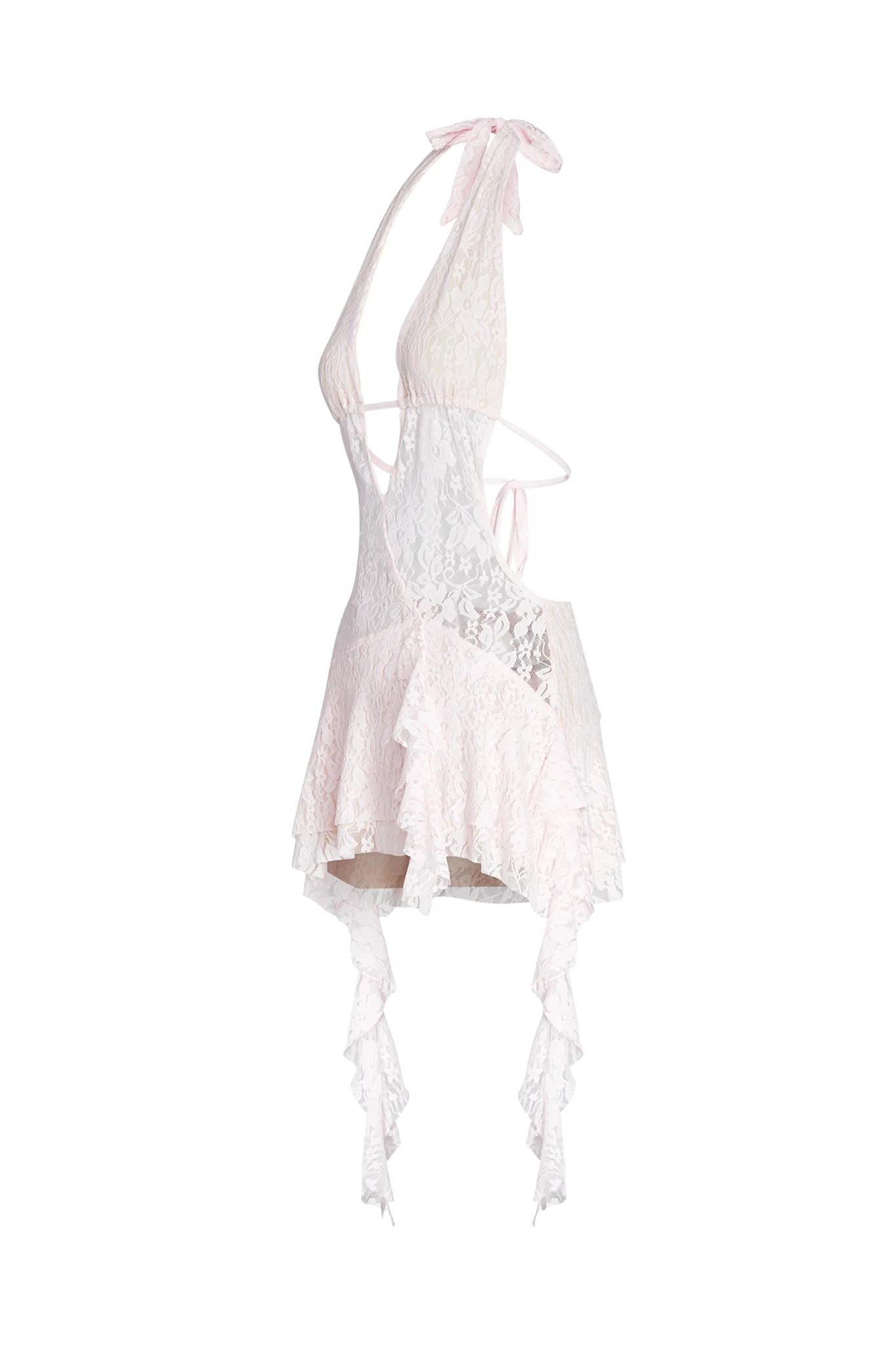 IRISIA LACE DRESS - PINK : LACE - Image 8