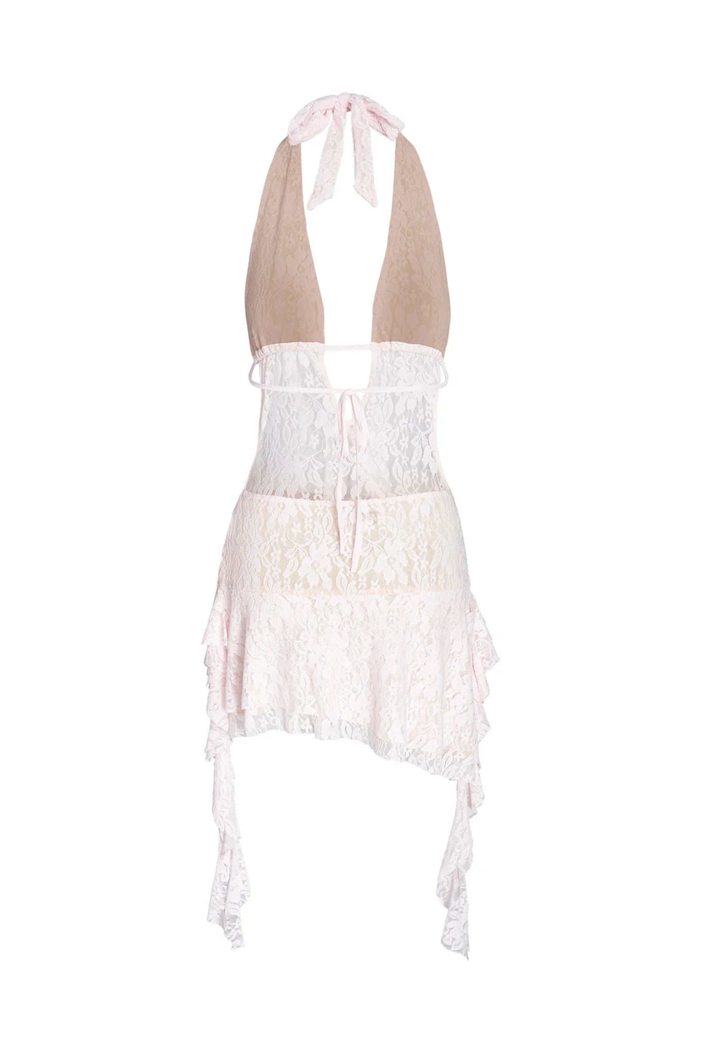 IRISIA LACE DRESS - PINK : LACE - Image 9