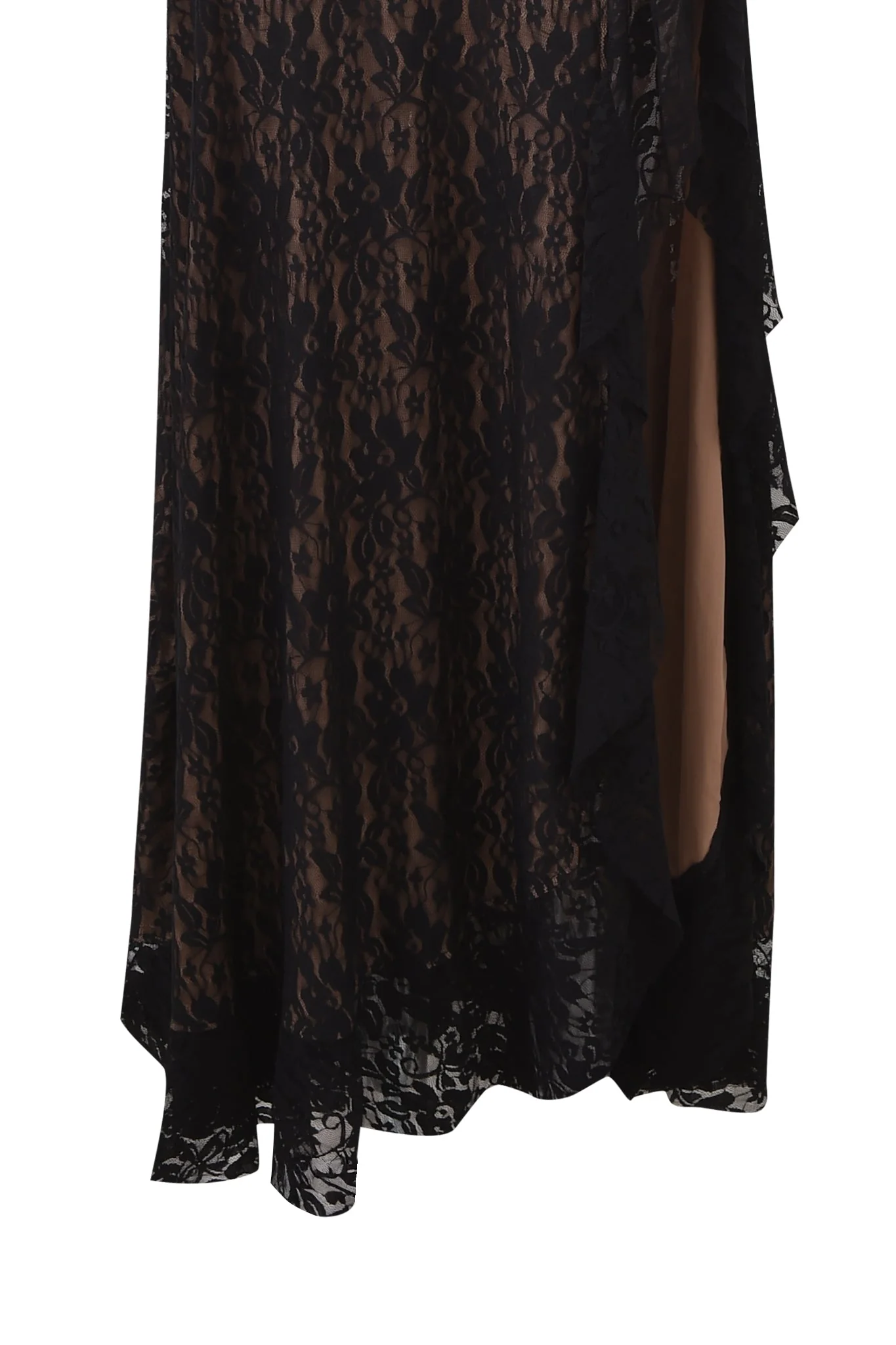 IRISIA LACE HALTER MAXI DRESS - BLACK - Image 9