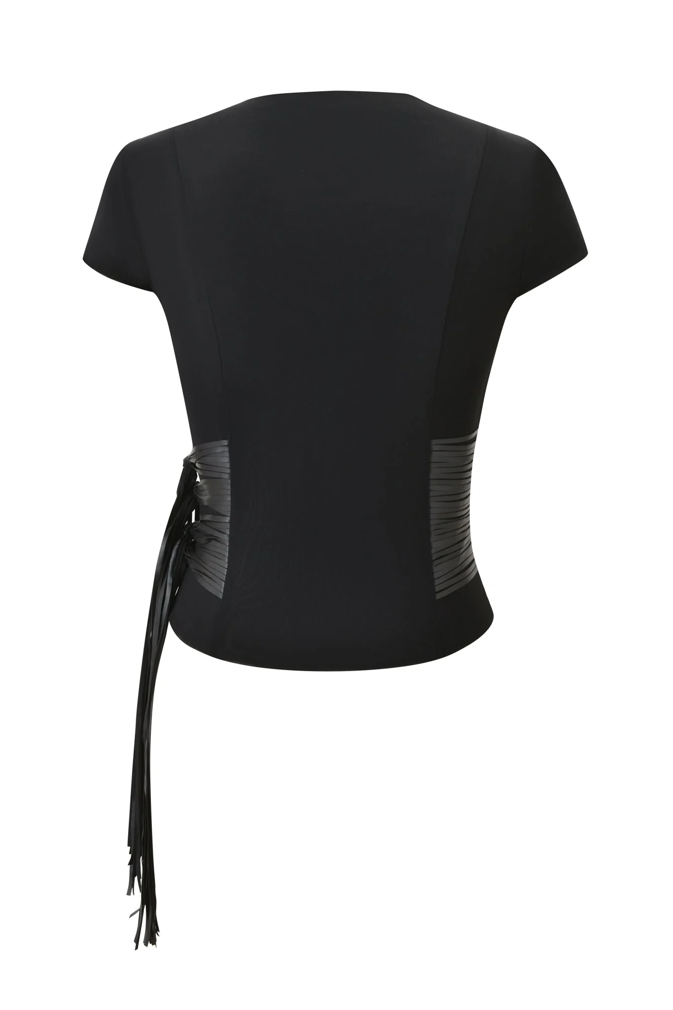 ISELDA FRINGE TOP - BLACK - Image 8