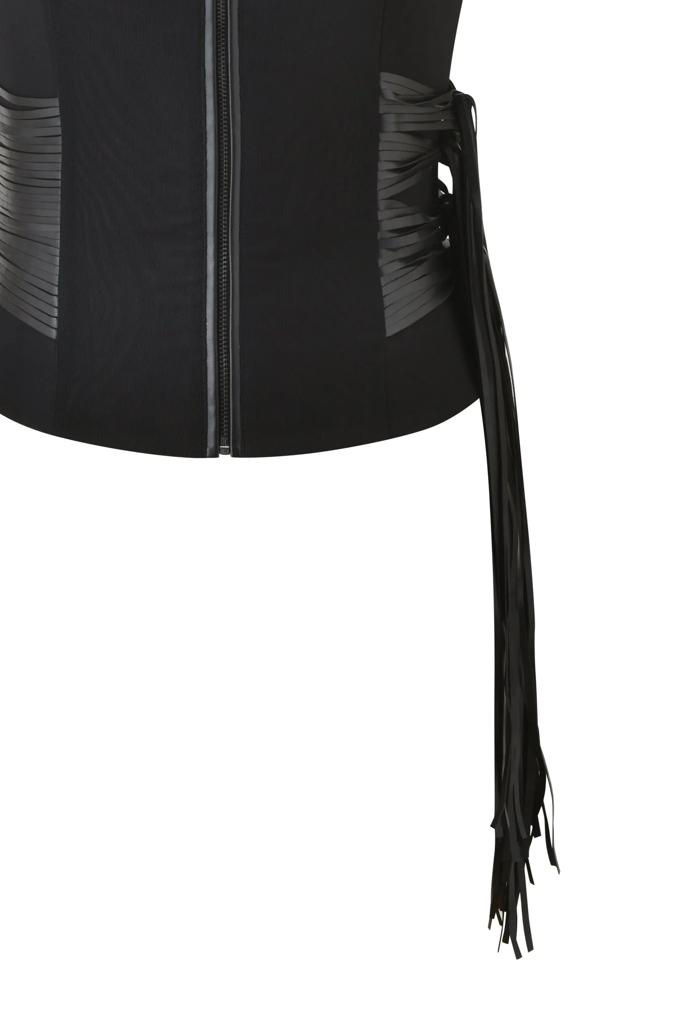 ISELDA FRINGE TOP - BLACK - Image 9