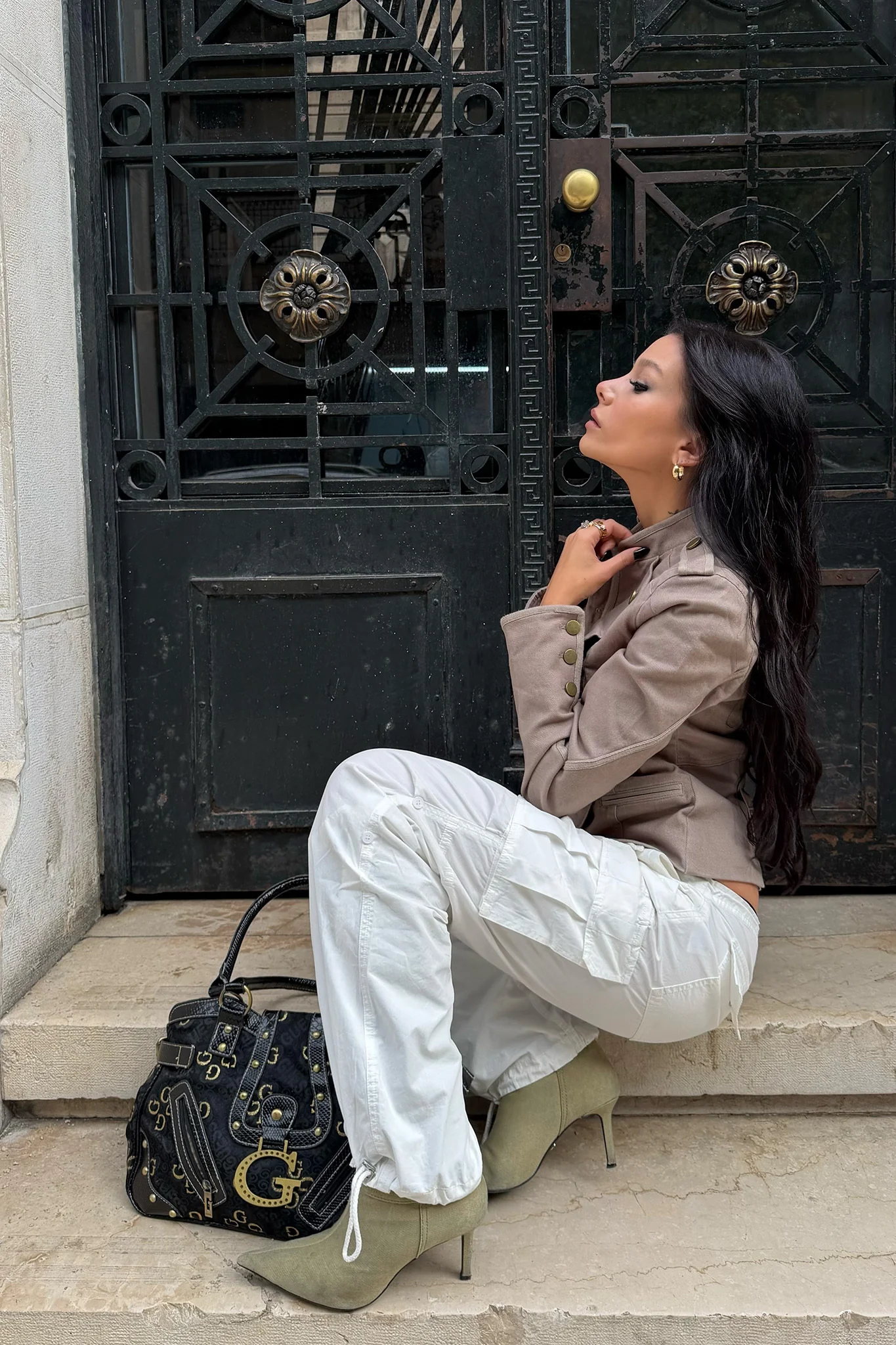 IVANA CARGO PANT - WHITE - Image 2