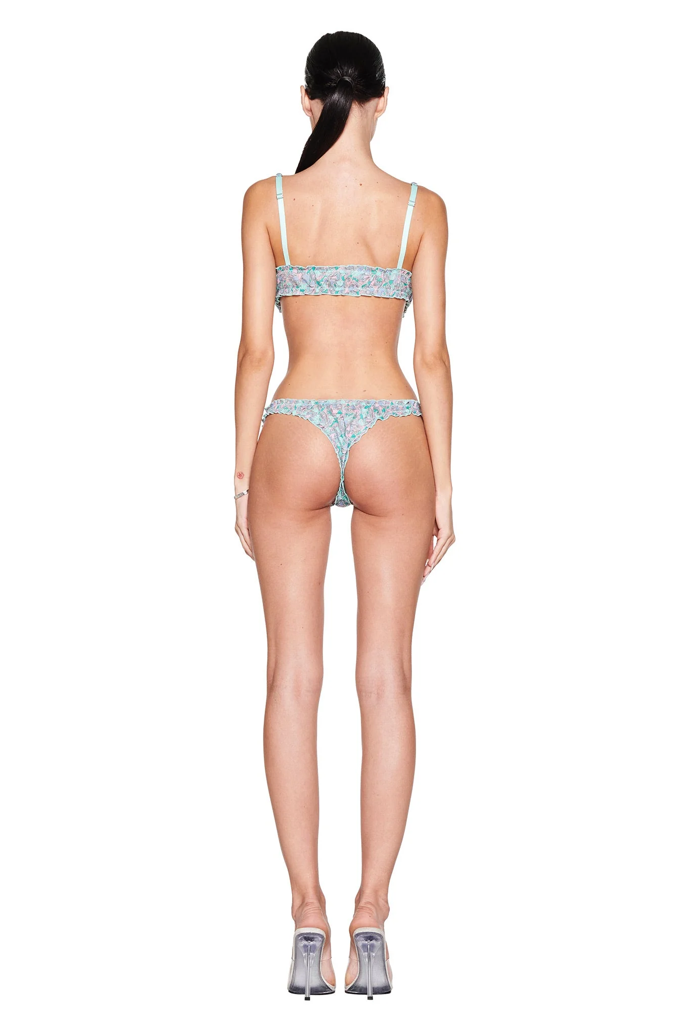 JEAN BRALETTE SET - TEAL BUTTERFLY BLOOM - Image 6