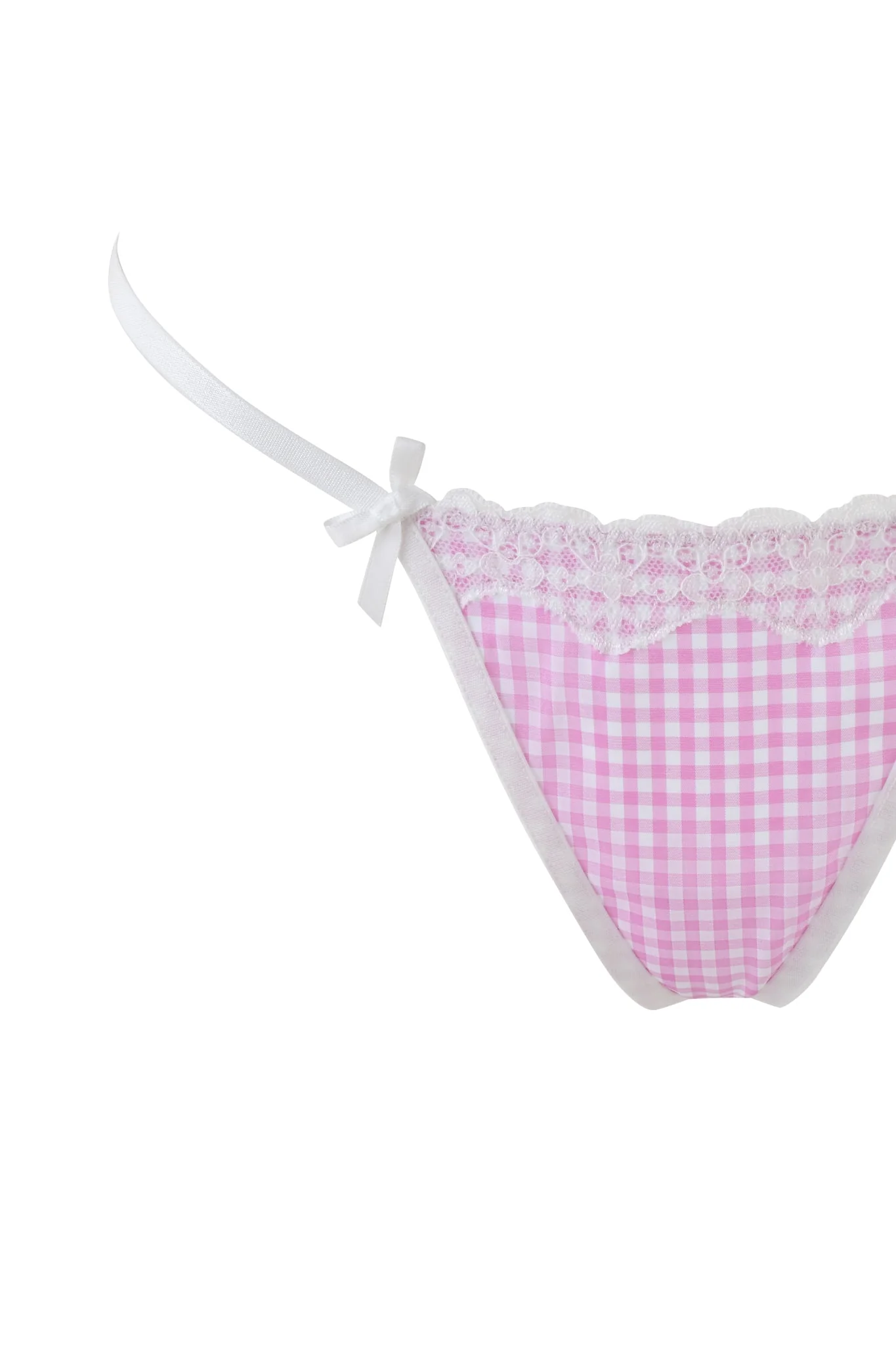 JENNY 2.0 BUSTIER SET - PINK : PINK GINGHAM - Image 10
