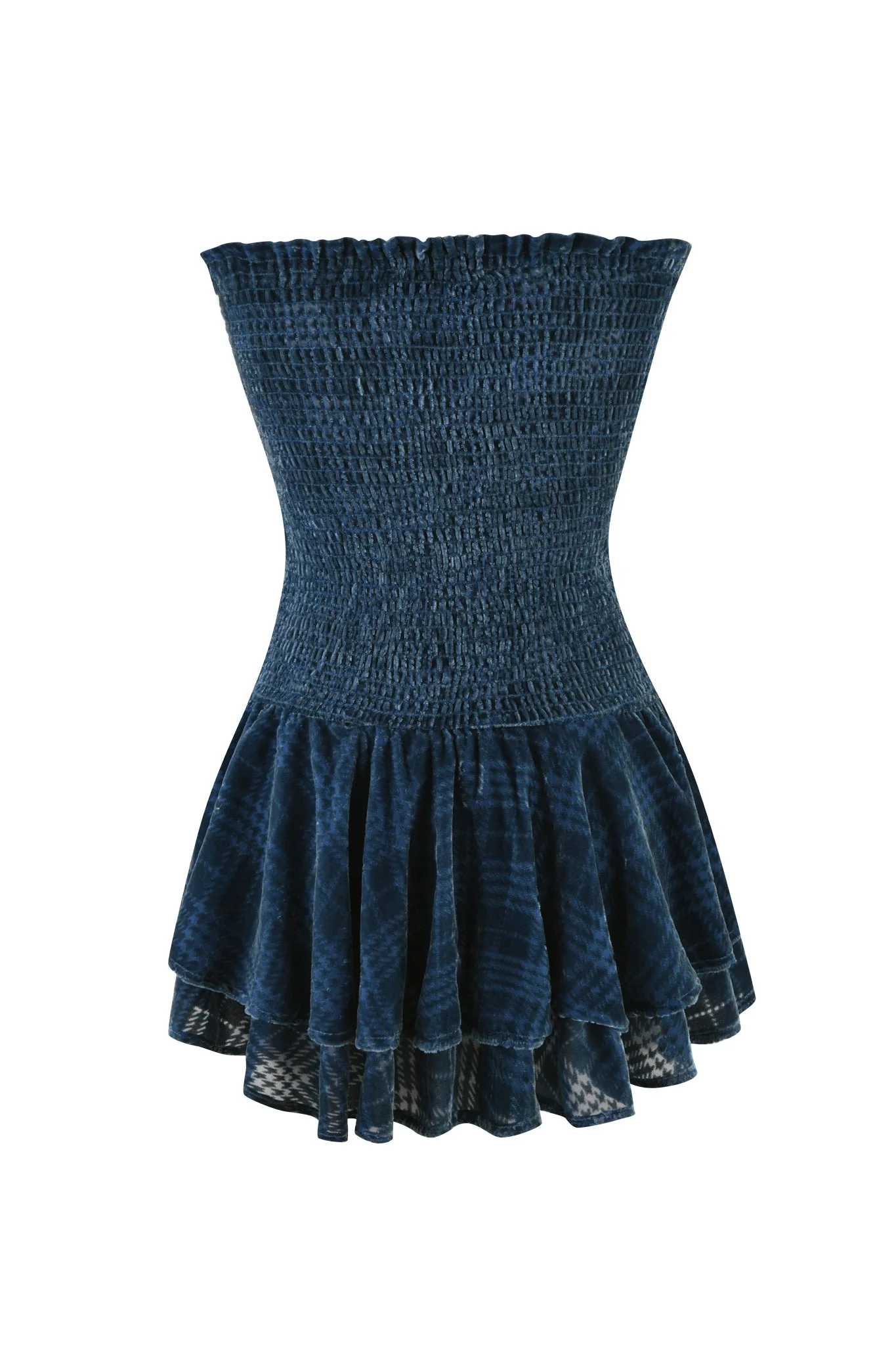 JOSIE MINI DRESS - BLUE - Image 7
