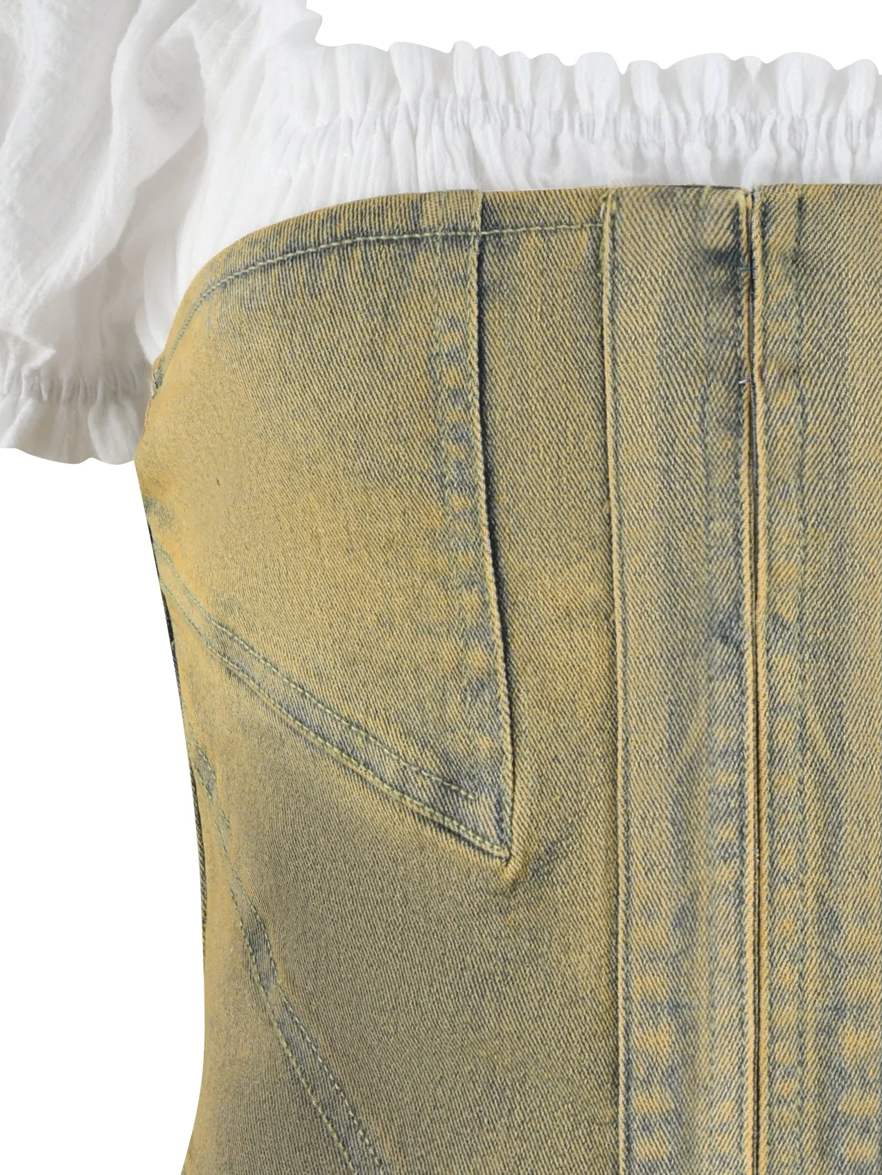 JOSLIN TWO PIECE CORSET - BEIGE : TAN WASH - Image 10