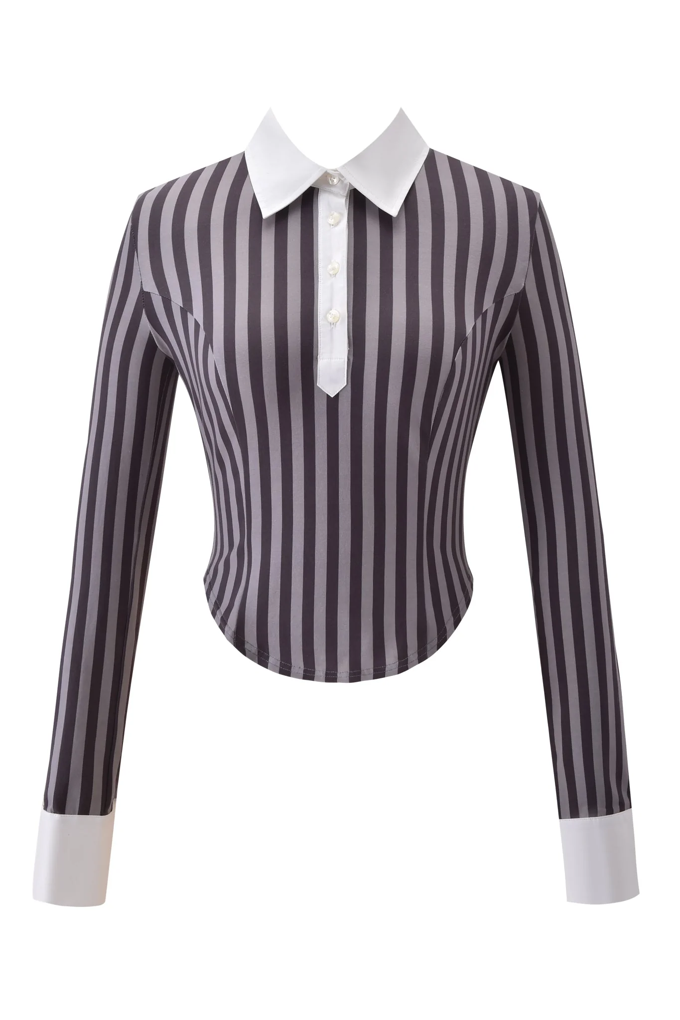 JULIA TOP - GREY STRIPE - Image 7