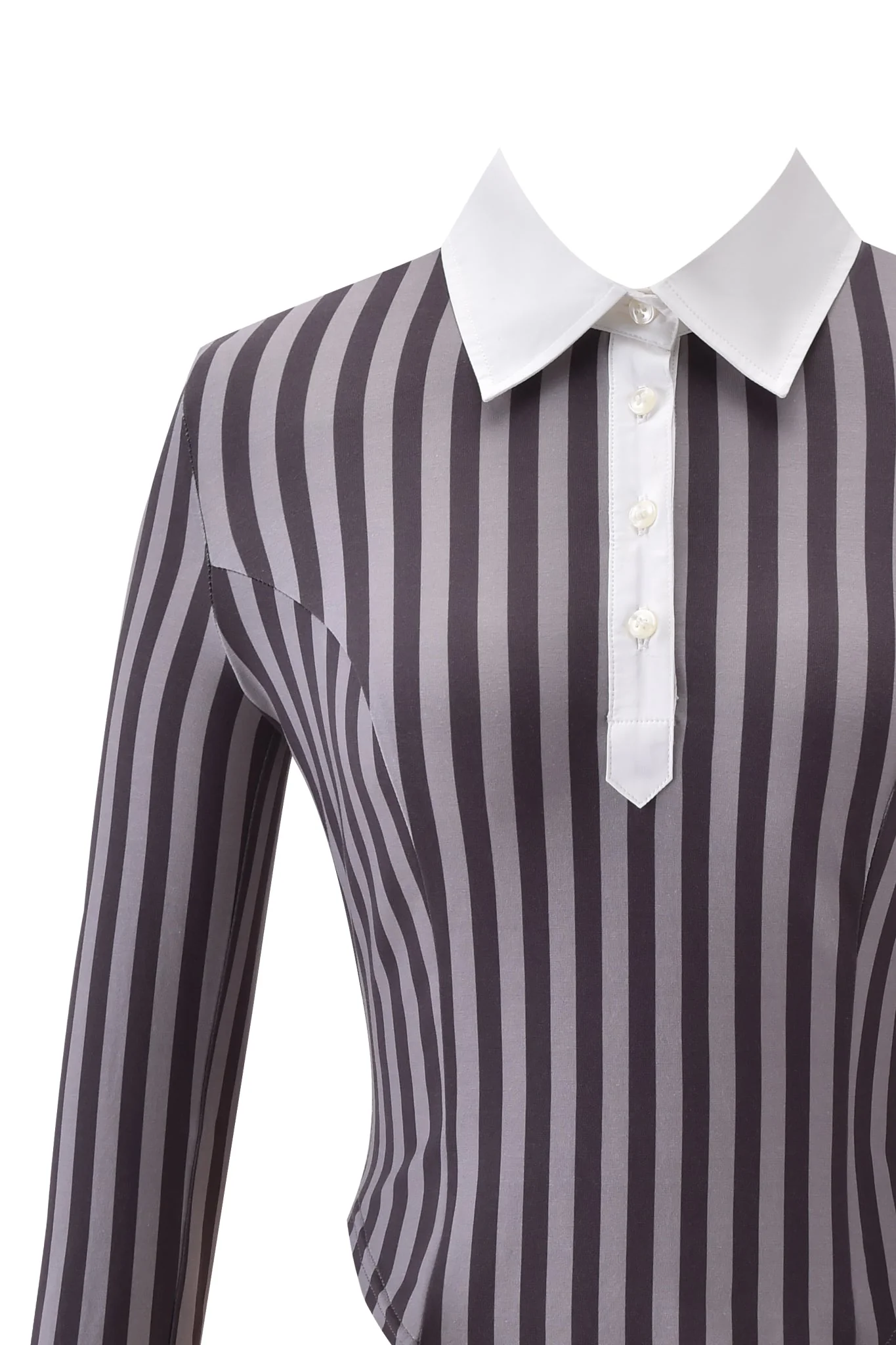 JULIA TOP - GREY STRIPE - Image 9