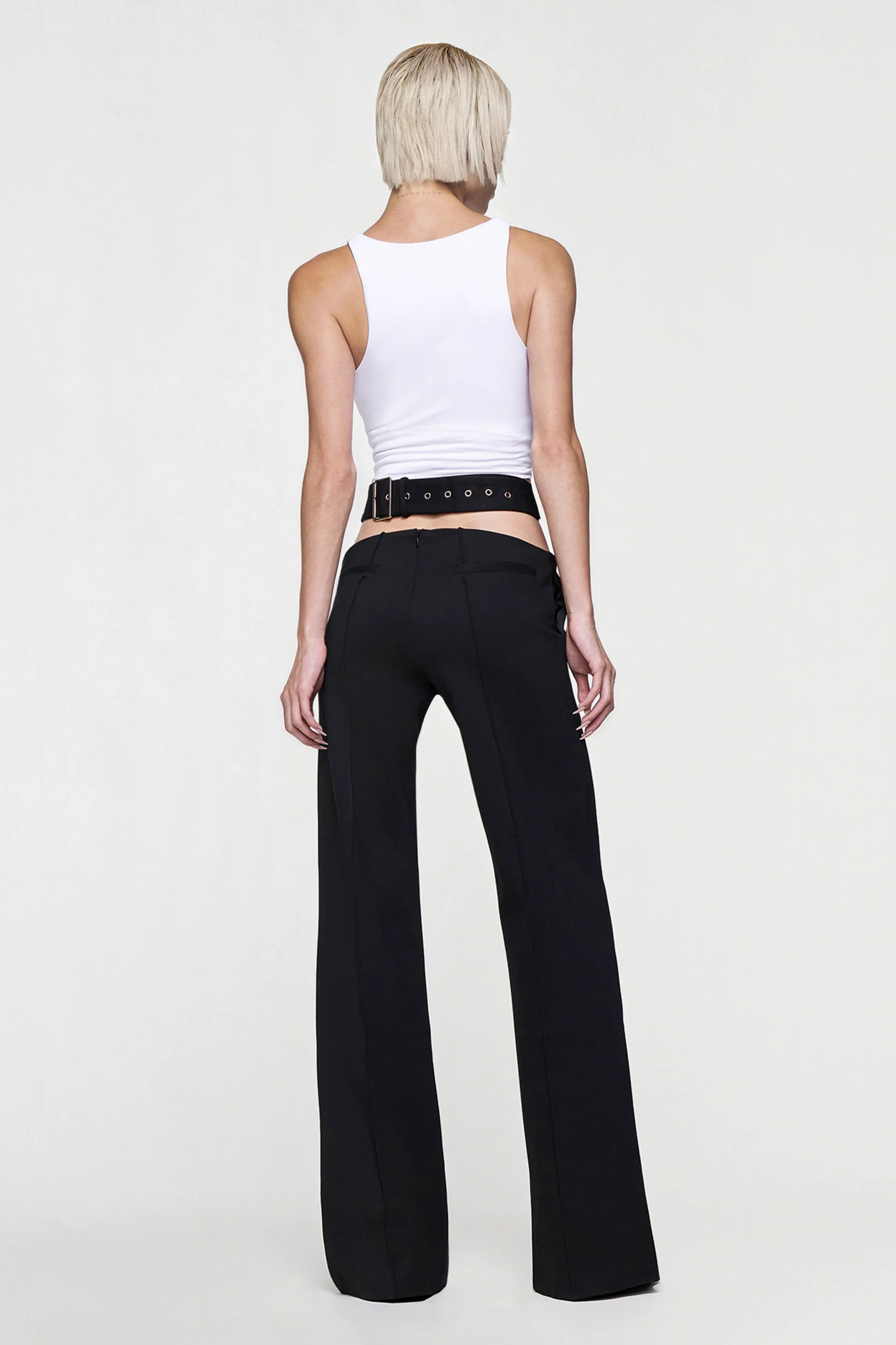 JULIETTE WIDE LEG PANT - BLACK - Image 3