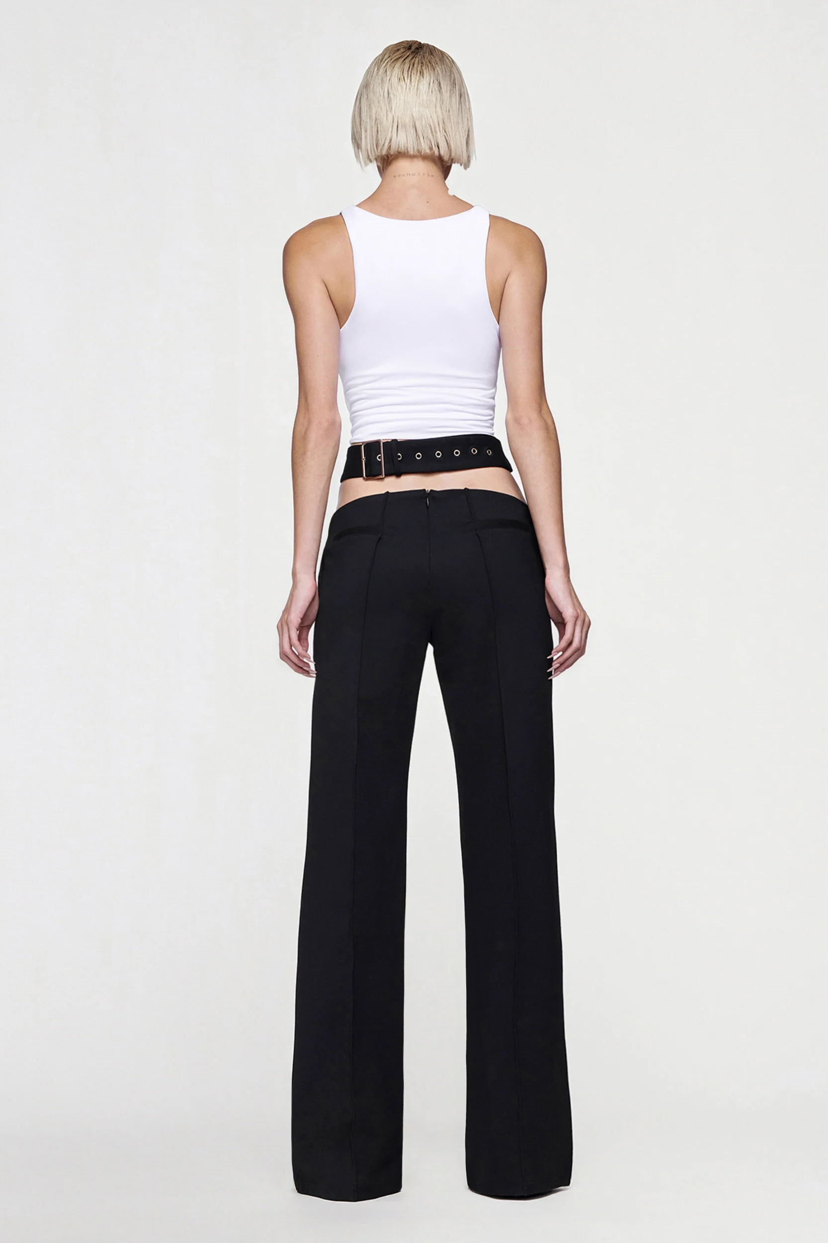 JULIETTE WIDE LEG PANT - BLACK - Image 4