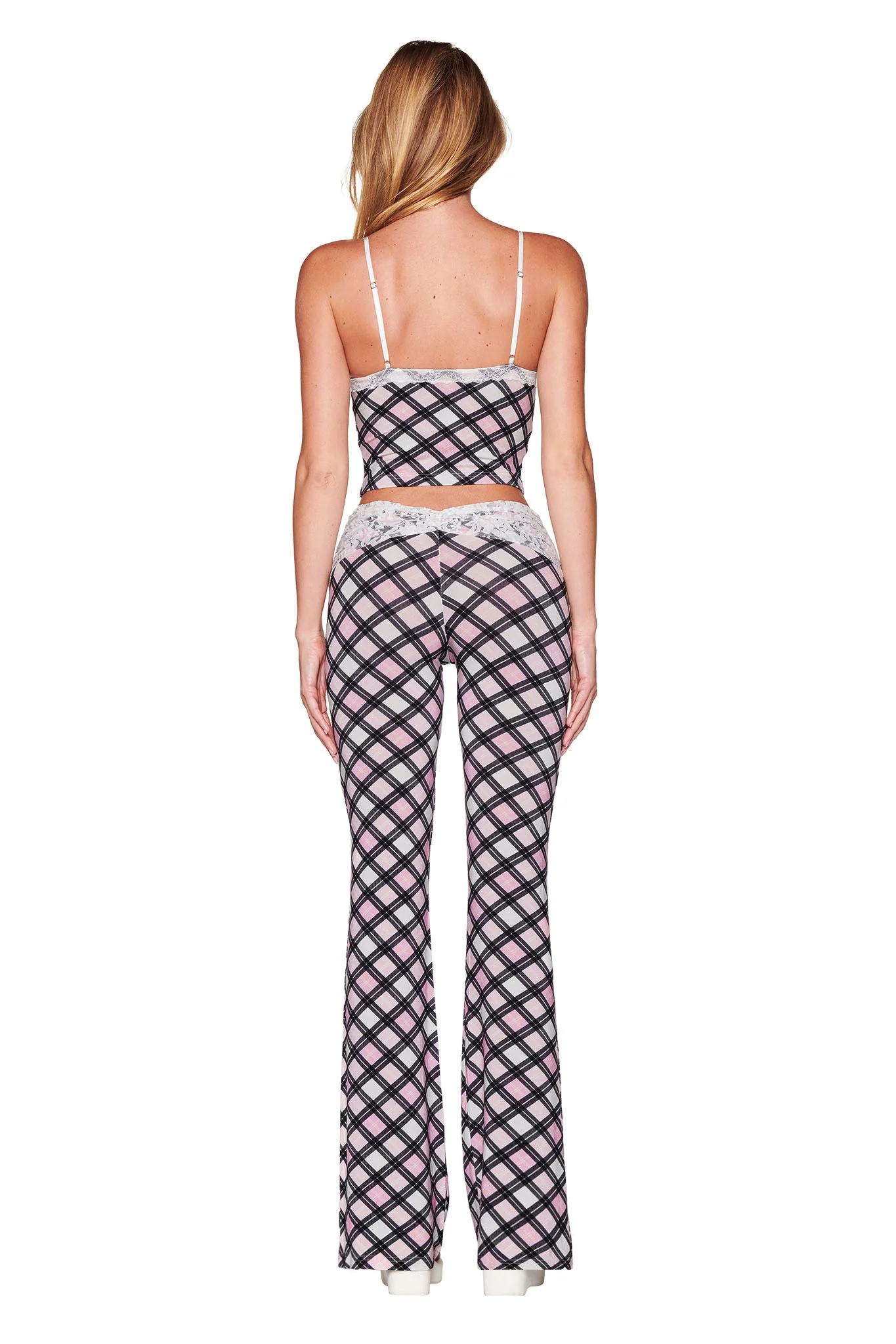 KENDRA TANK - PINK : PLAID - Image 3