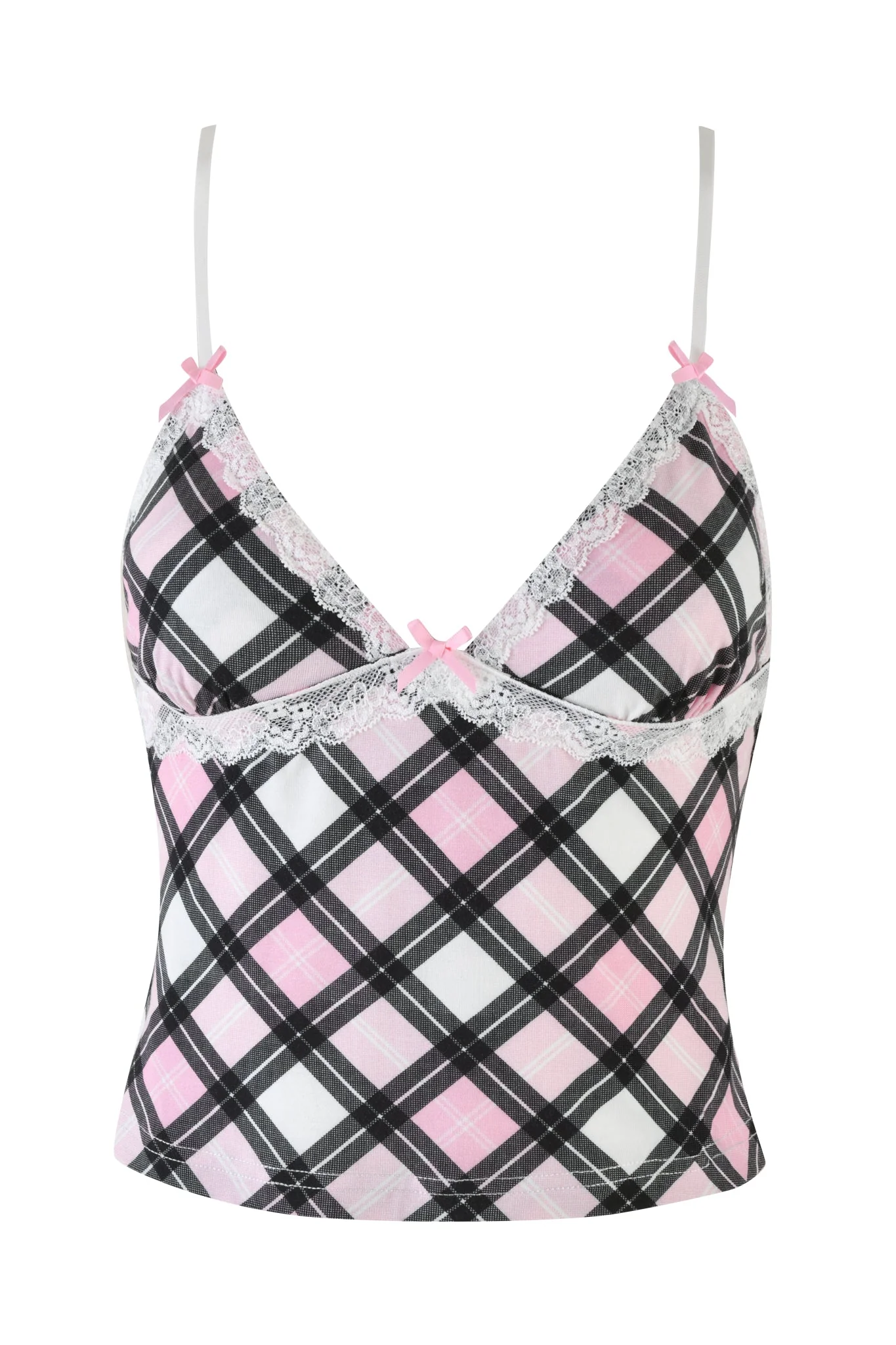KENDRA TANK - PINK : PLAID - Image 7