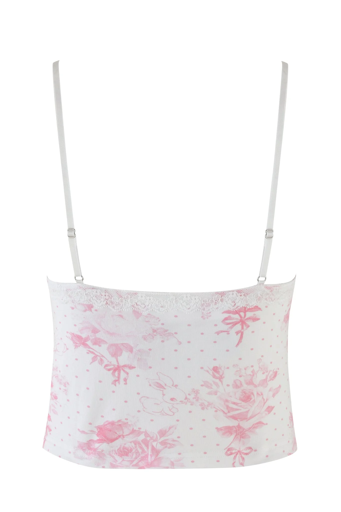 KENDRA TANK - WHITE : FLORAL : BUNNY BOUQUET - Image 8