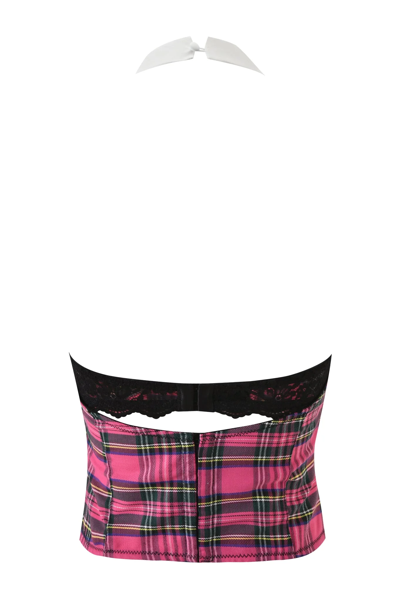 KITTEN CORSET - PINK PLAID - Image 9