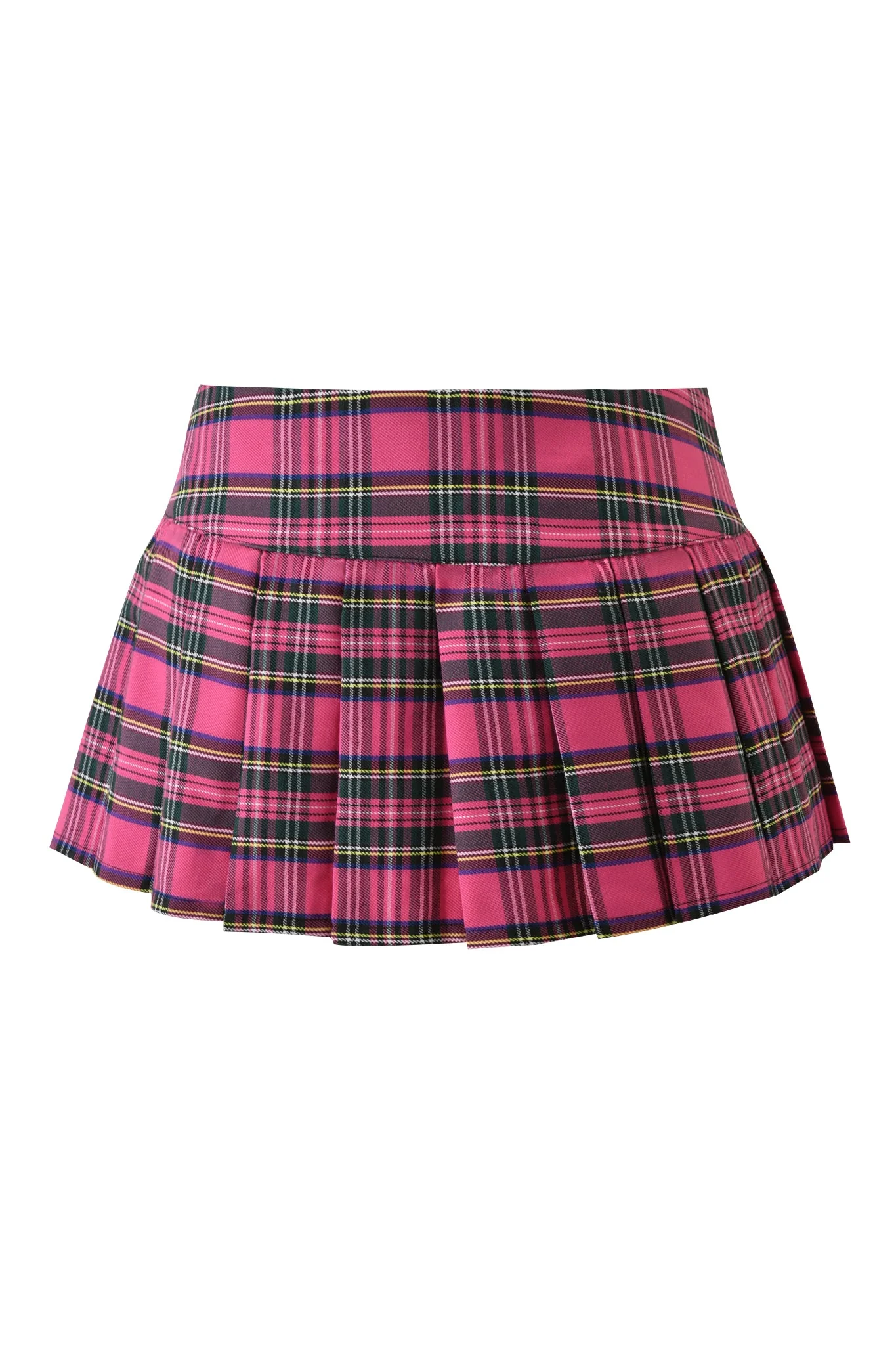 KITTEN MINI SKIRT - PINK PLAID - Image 9
