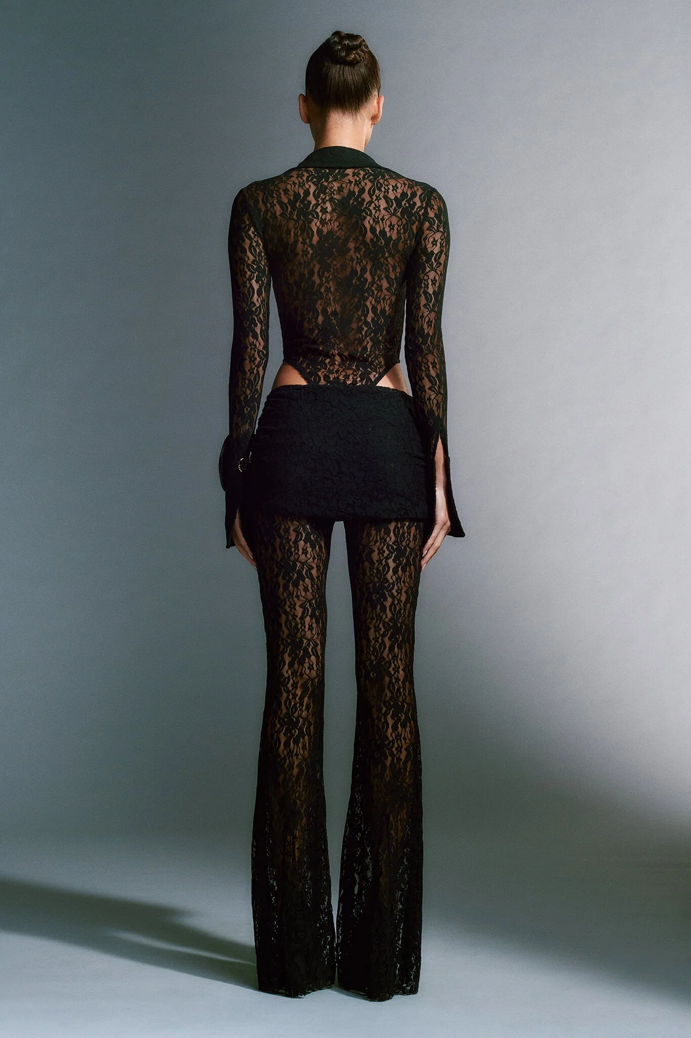 KYLEAH PANT - BLACK : LACE - Image 3