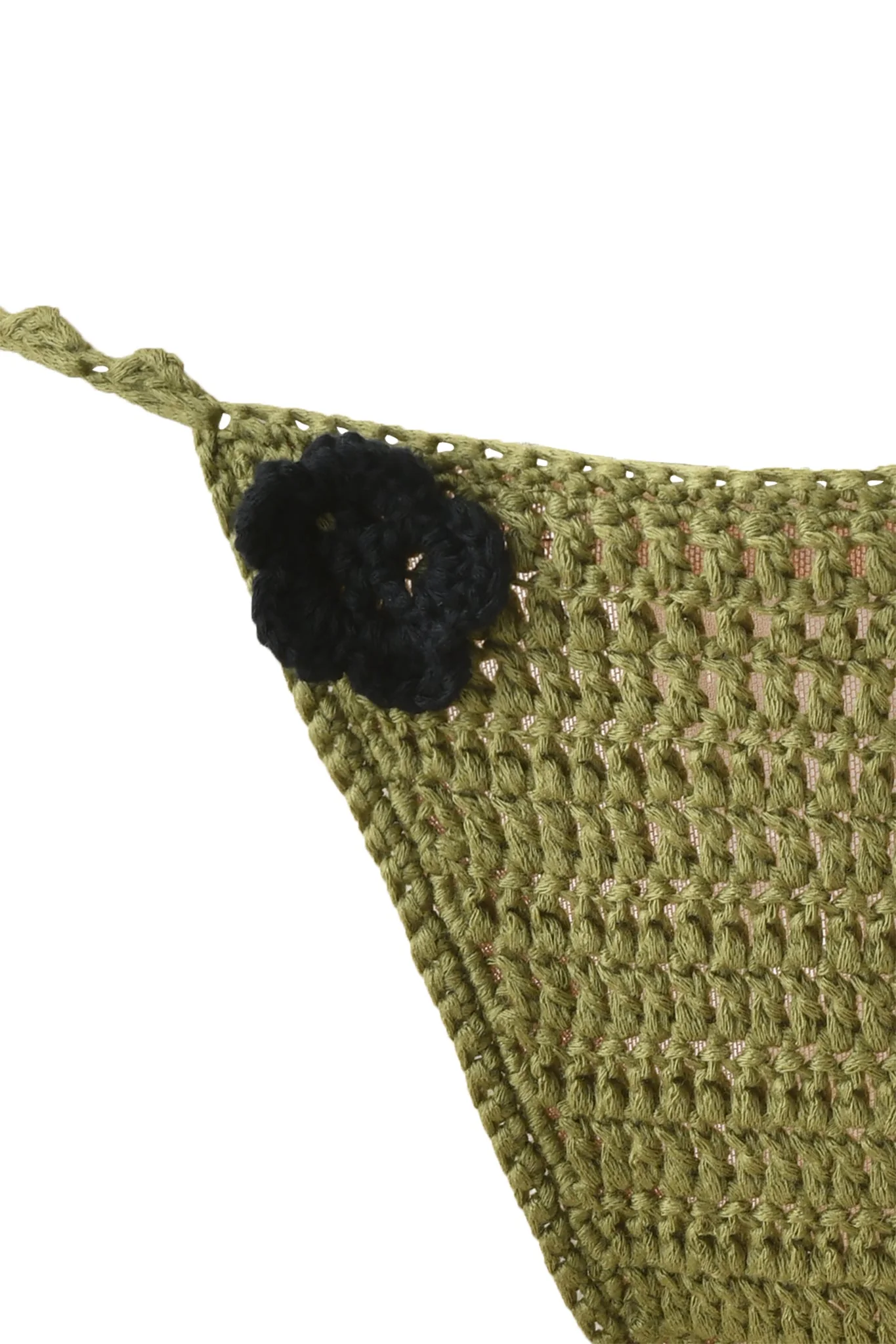 LANAI CROCHET BIKINI BOTTOM - ARMY GREEN - Image 7