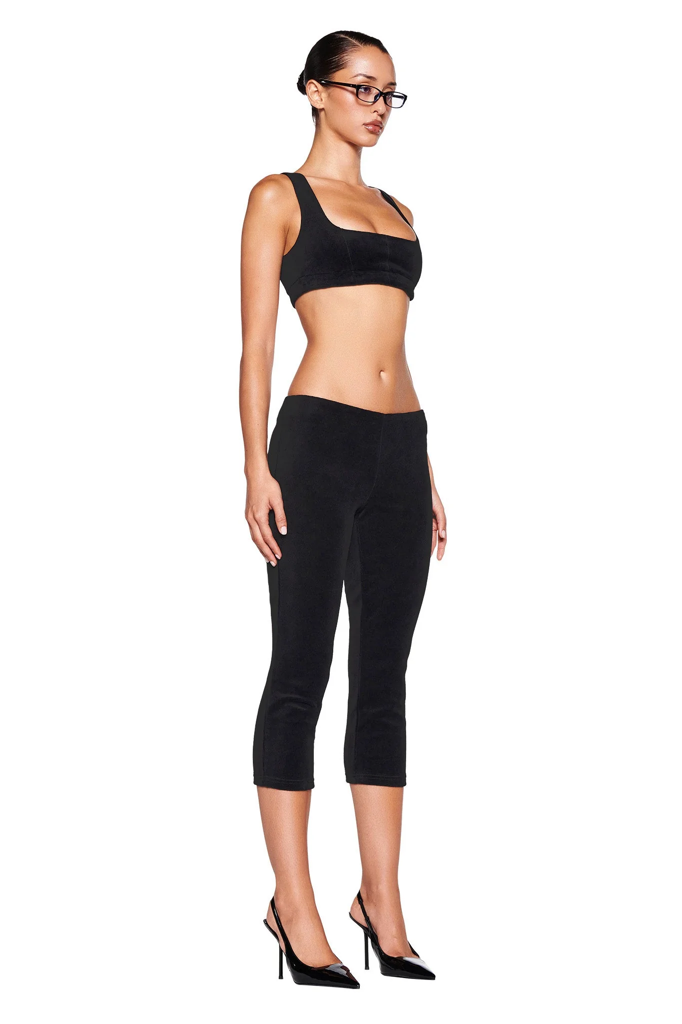 LAURA VELVET LEGGING - BLACK - Image 2