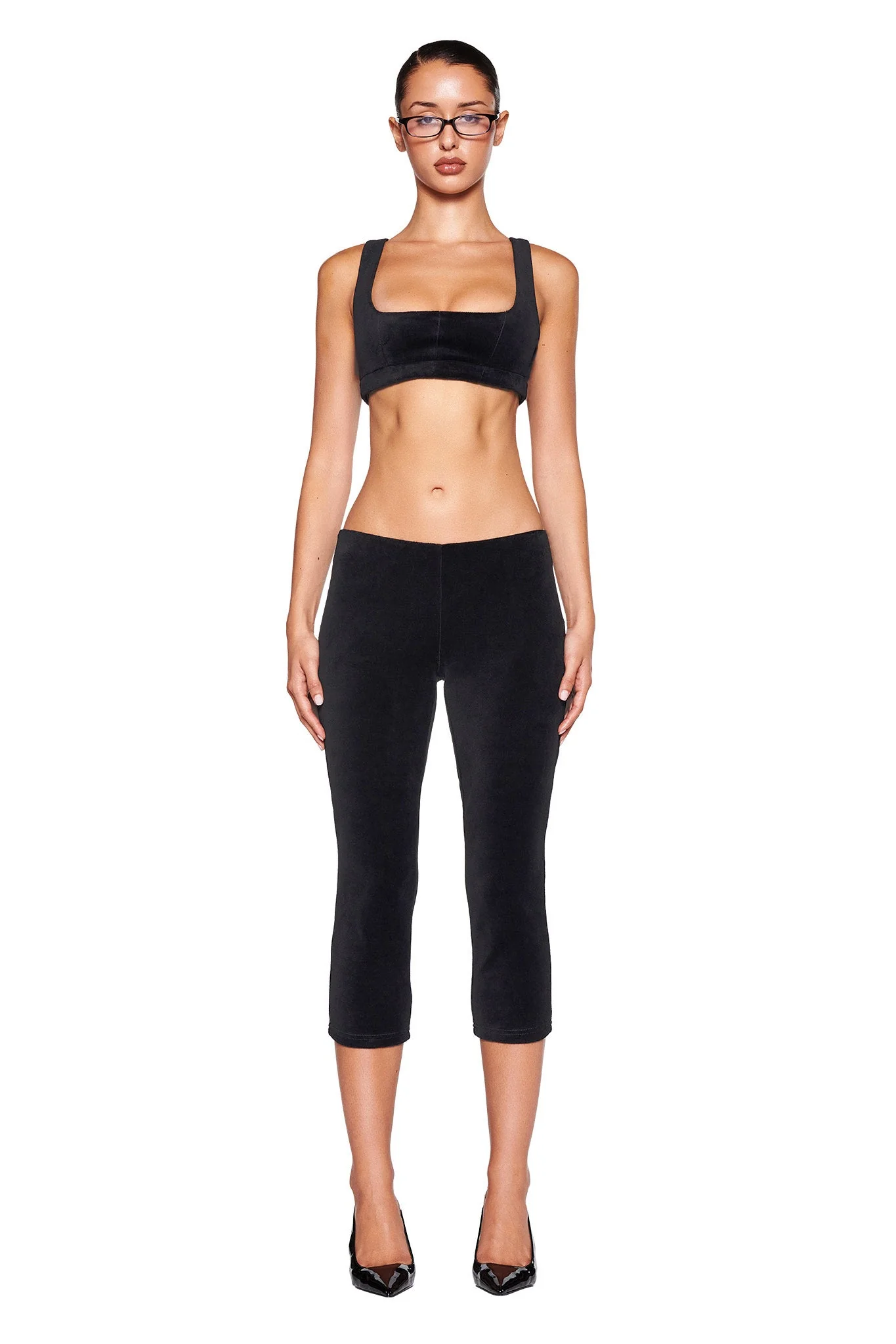 LAURA VELVET LEGGING - BLACK - Image 4