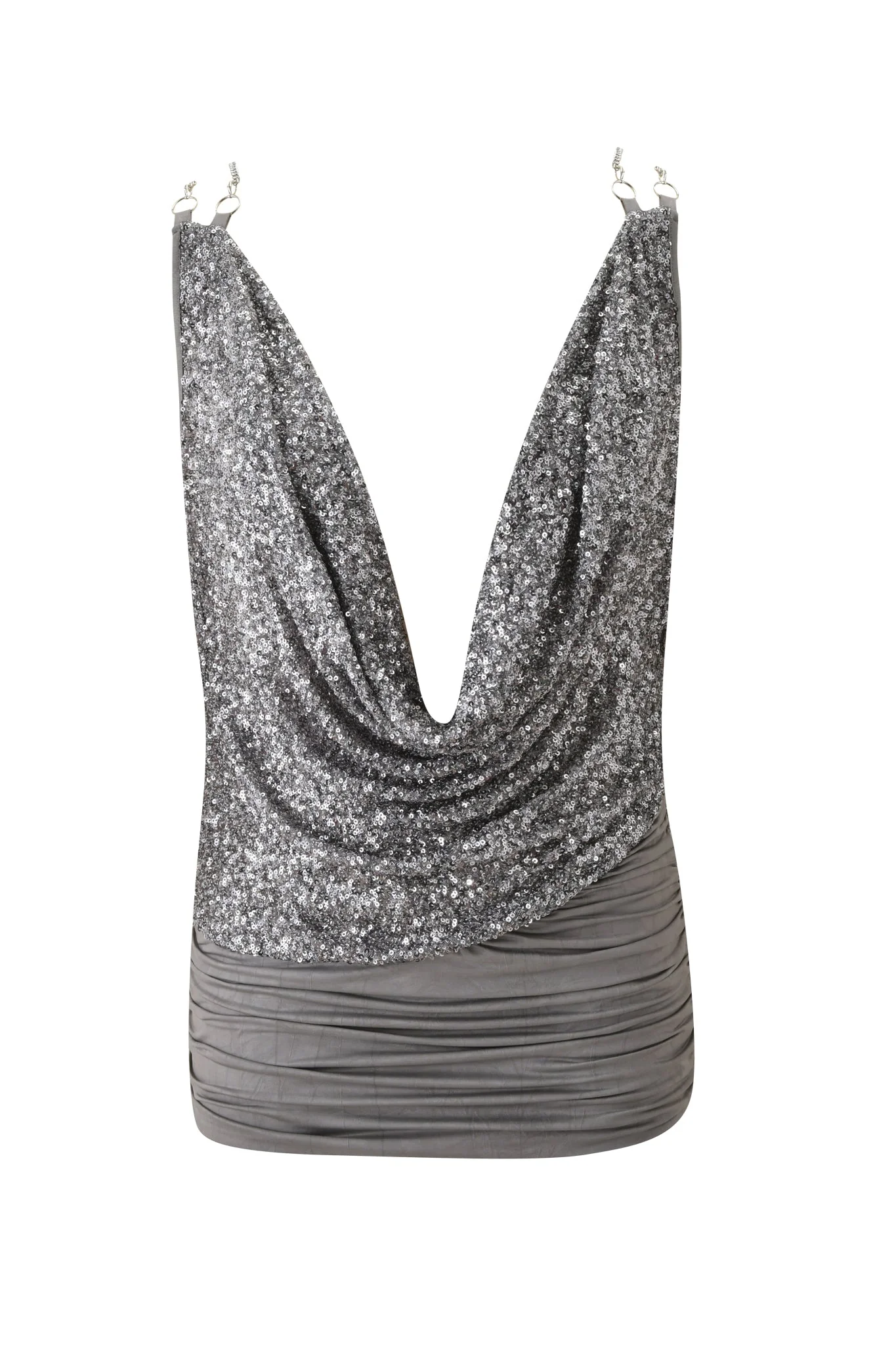 LEXX MINI DRESS - SILVER - Image 6