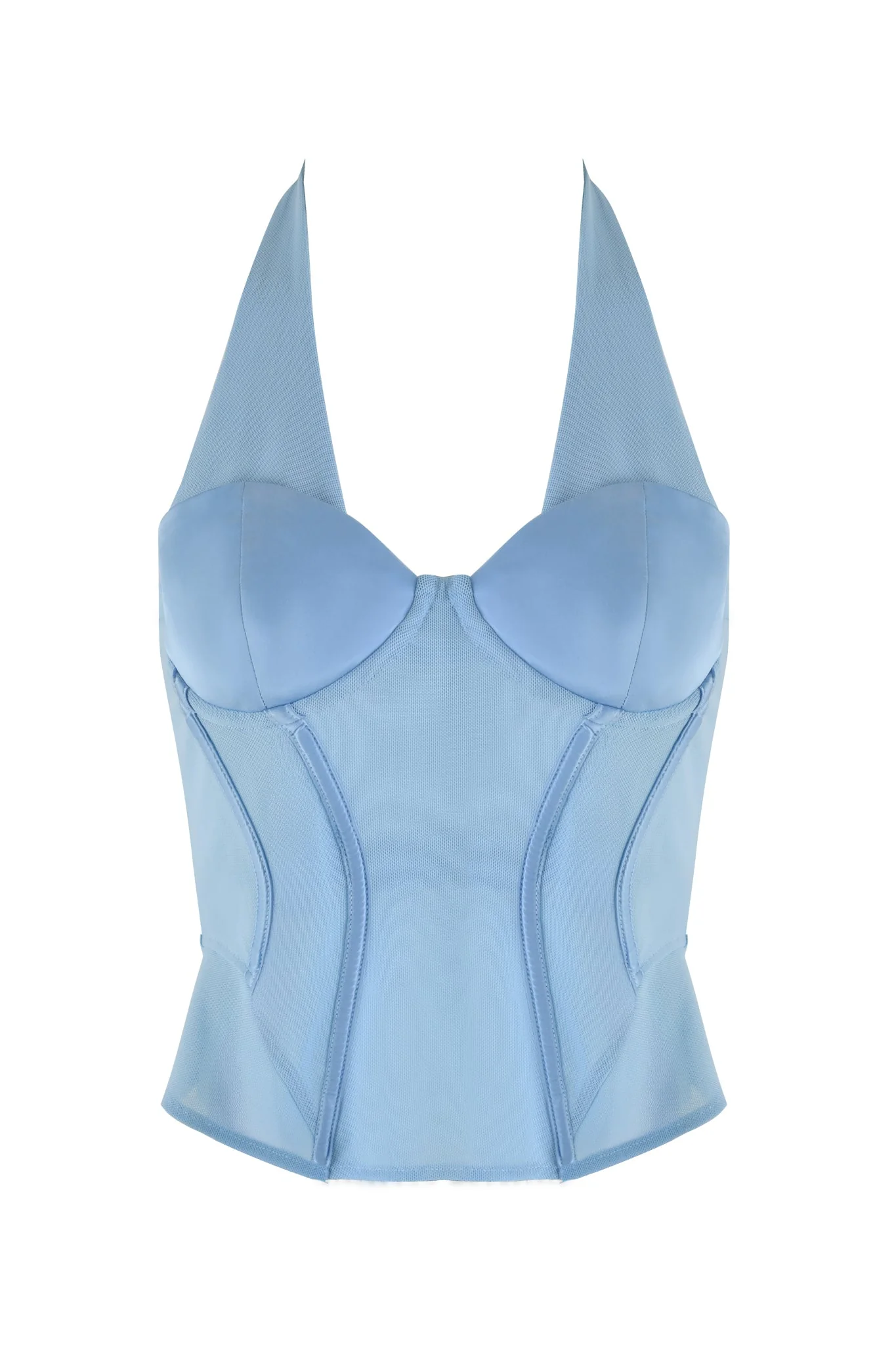 LOLA CORSET TOP - BLUE : BABY BLUE - Image 4