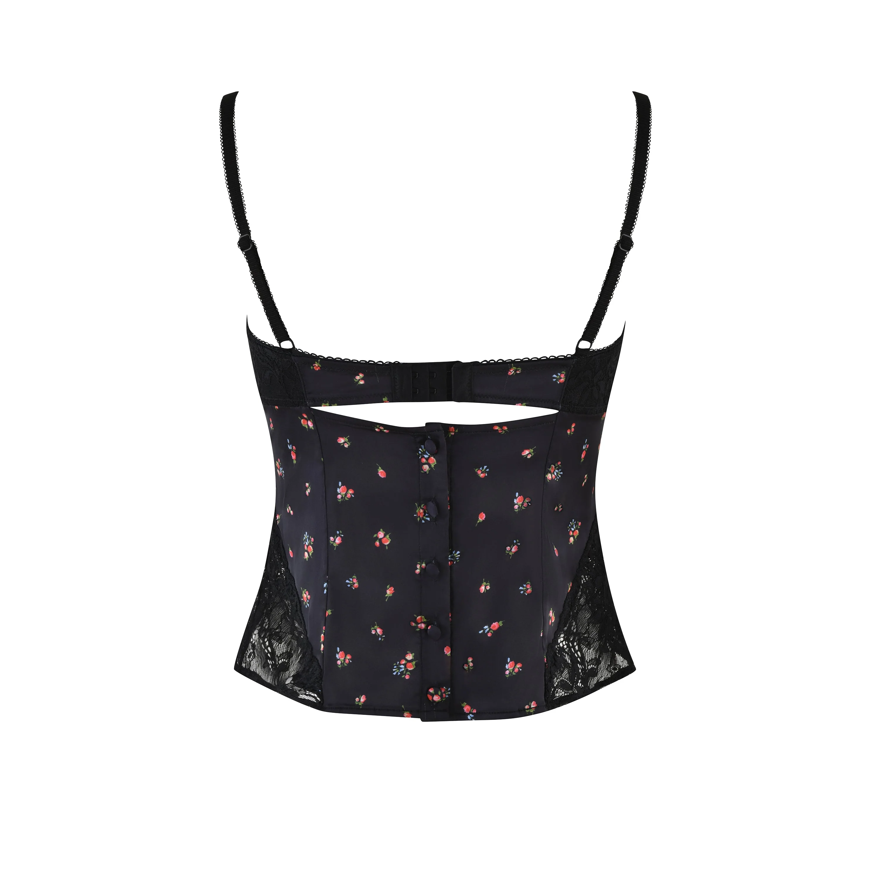 LUELLA CAMI TOP - BLACK : DITSY FLORAL - Image 7